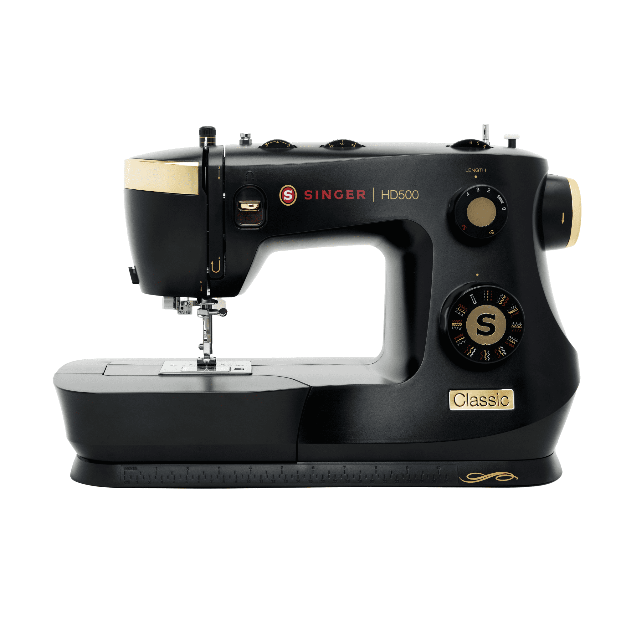 SINGER® Heavy Duty 500 Classic Sewing Machine with Accessory Kit | Strong Motor with Enhanced Piercing Power | 23 Built-In Stitches | Full Metal frame | 1-step Buttonhole & LED Light