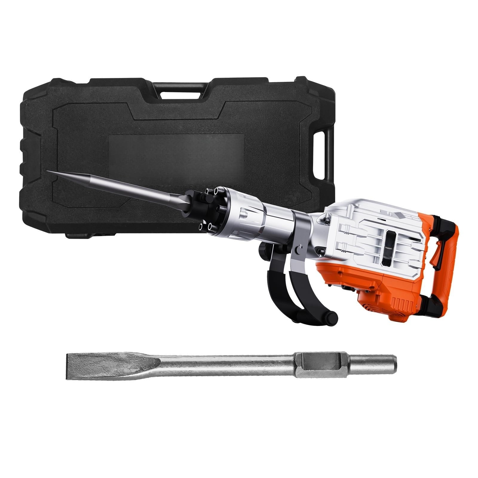 SKYSHALO Demolition Electric Jack Hammer 3500W with 2 Chisel Bits, Concrete Breaker Power Hammer, Heavy Duty Concrete Breaker Demolition Drills