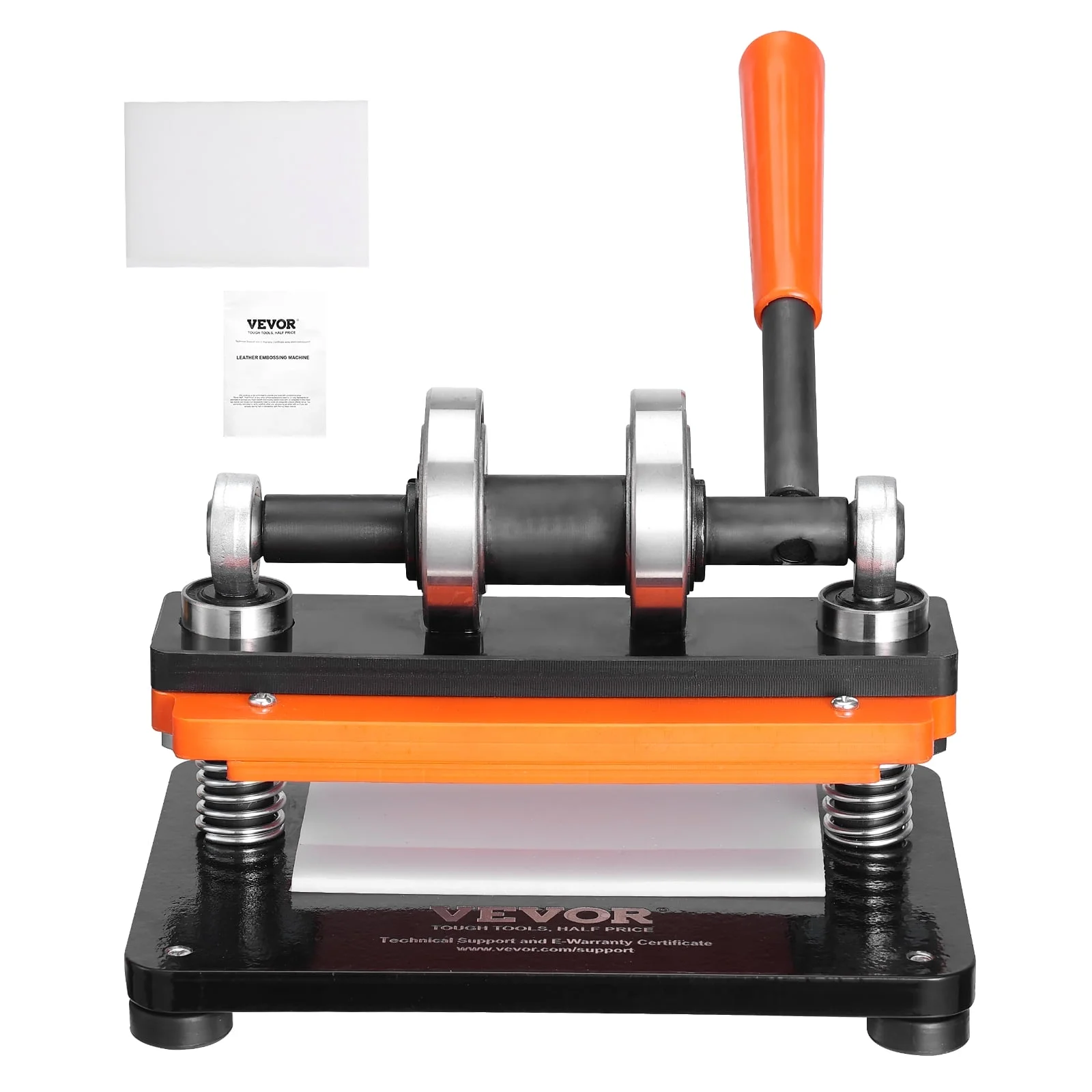 SKYSHALO Leather Cutting Machine, 7.1" x 3.9" Embossing Plate Manual Die Cutter, 0.47 in Pressure Stroke Leather Embossing Machine