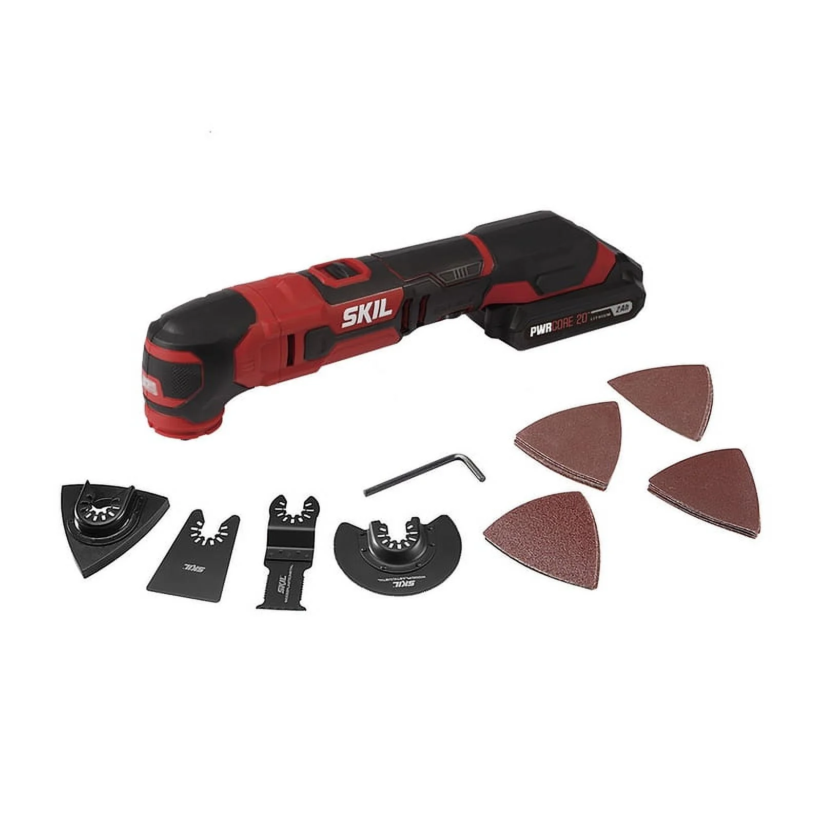SKIL OS593002 20V Oscillating Tool Kit with 2.0Ah Lithium Battery & Charger