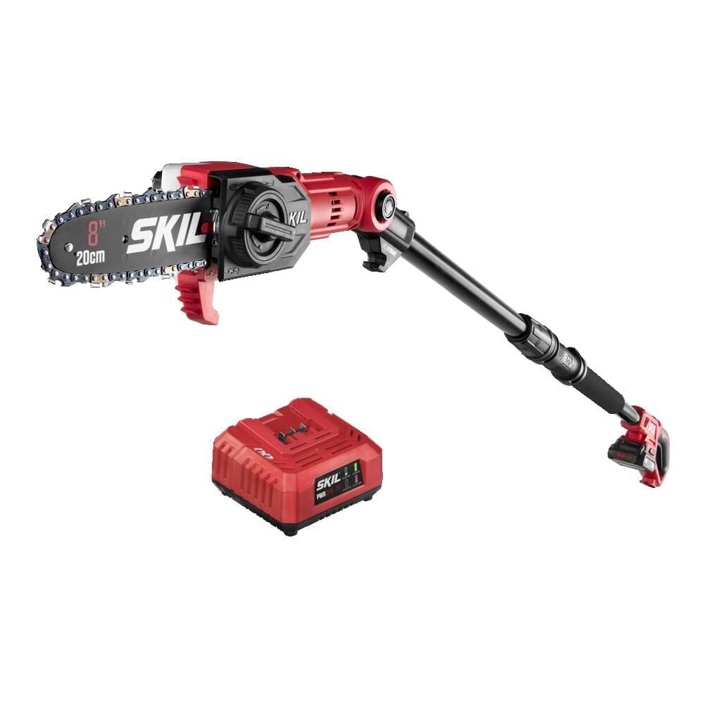 SKIL PS4563B-10 PWR CORE Brushless 40V 8-inch Pole Saw, 10 Foot Extension, 2.0Ah Battery and Charger
