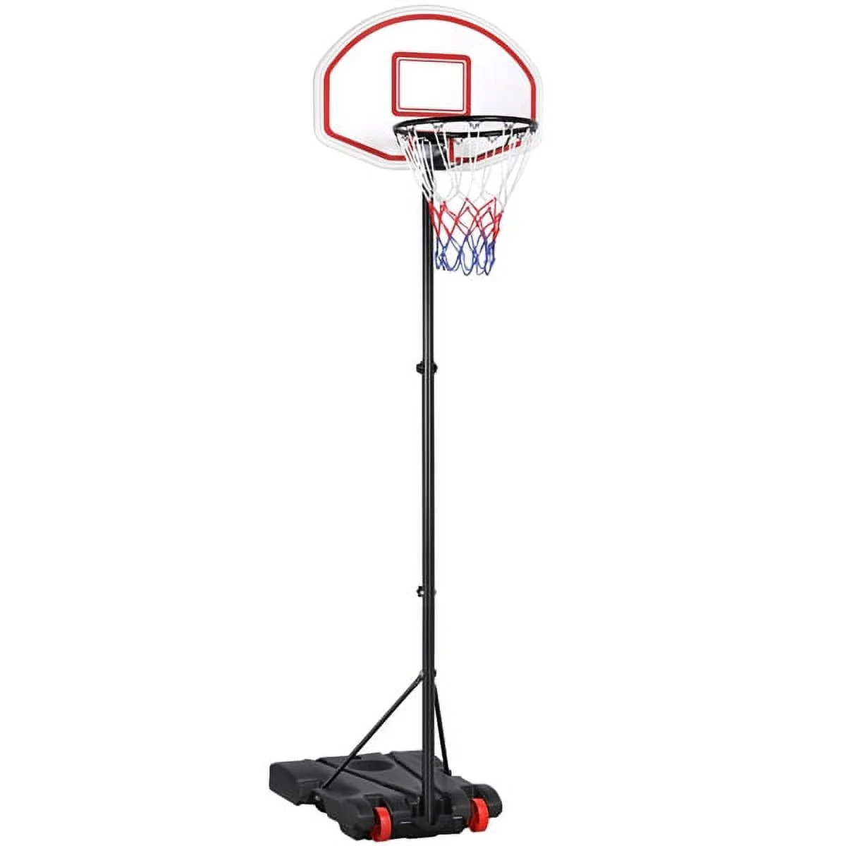 Alden Design Adjustable Portable Kids Basketball Hoop with Wheels for Indoor and Outdoor Use