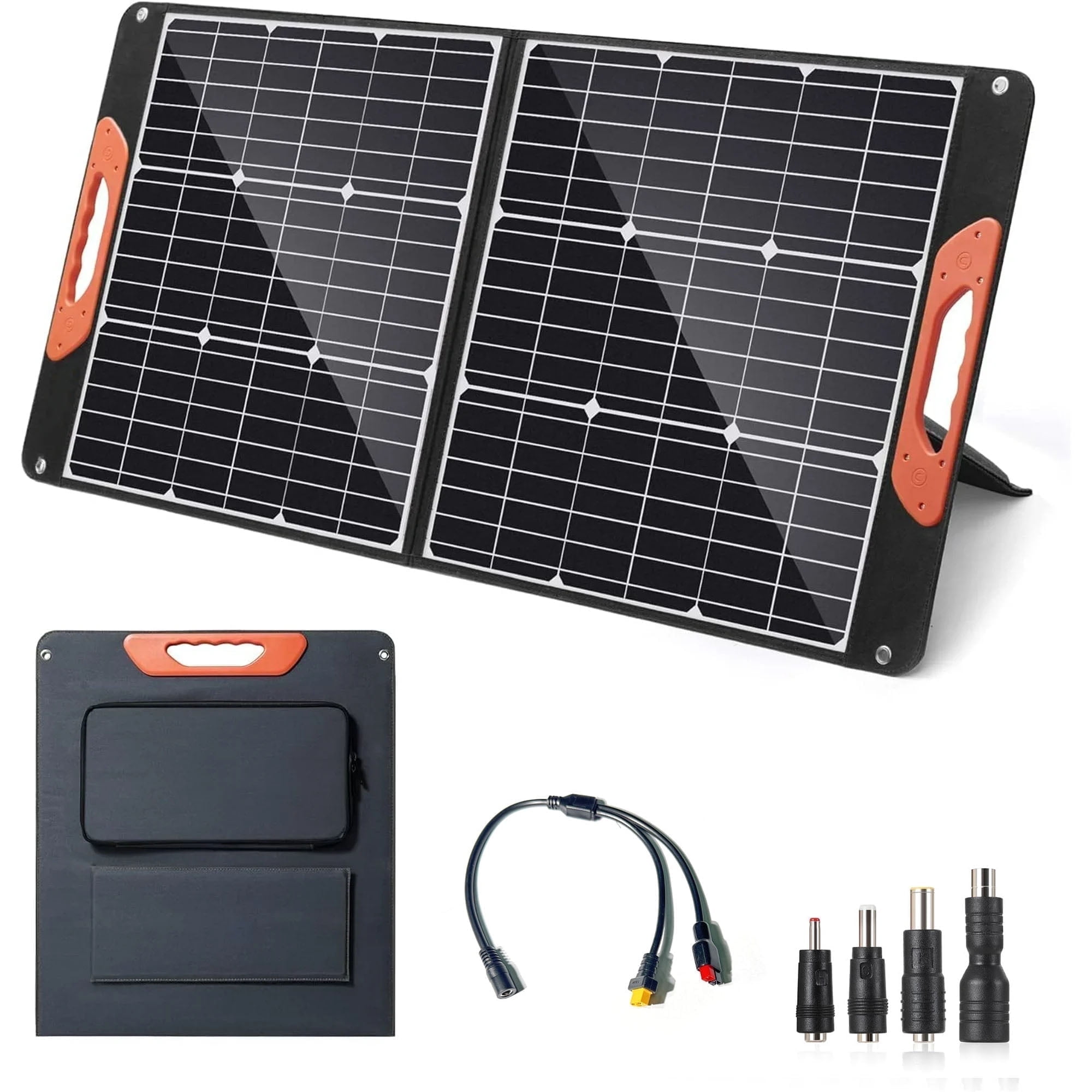 SOLUPUP 100W Portable Solar Panel, Waterproof Foldable Solar Panel Power Backup, Solar Charger for Power Station RV Camping Off Grid