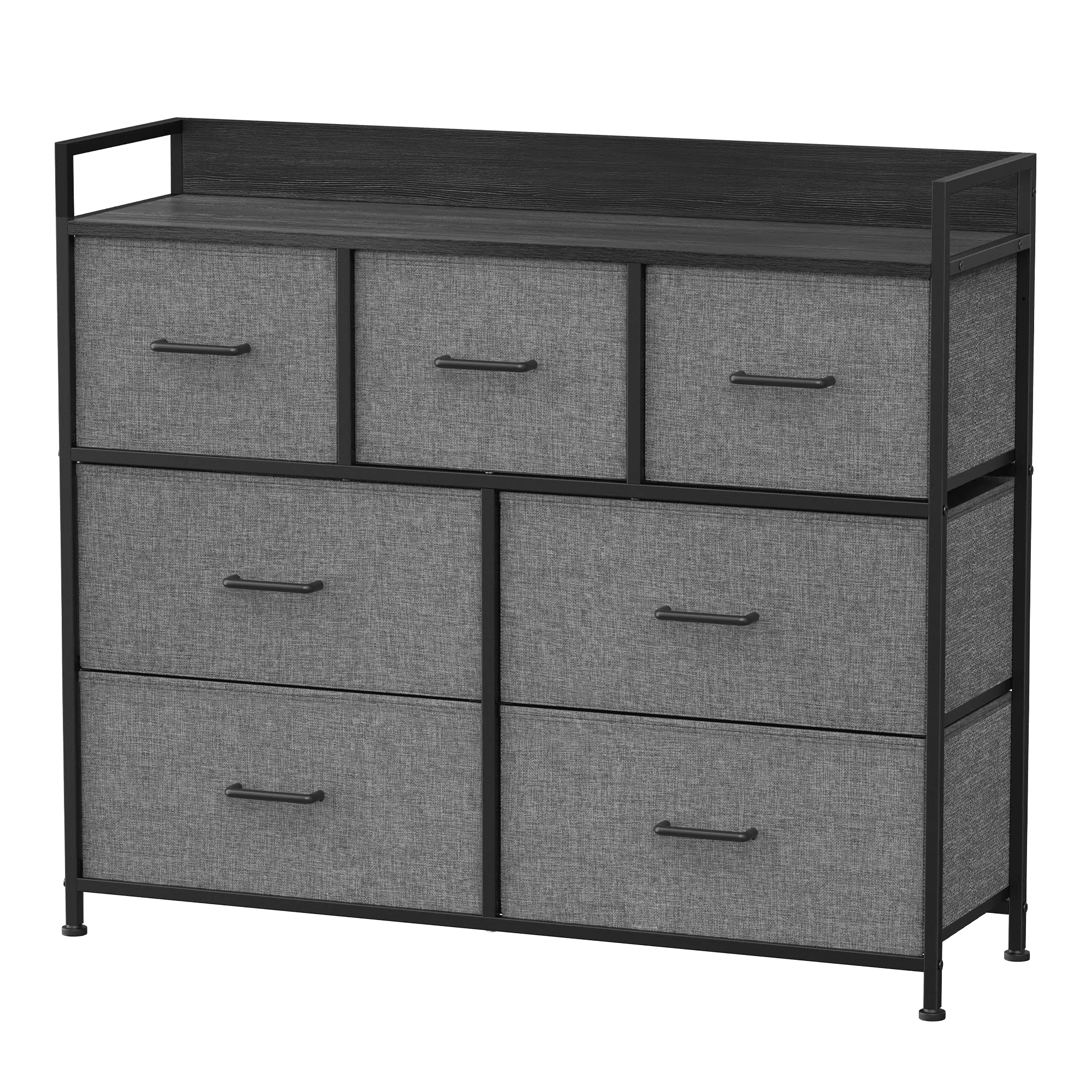 SONGMICS 7-Drawer Dresser, Gray