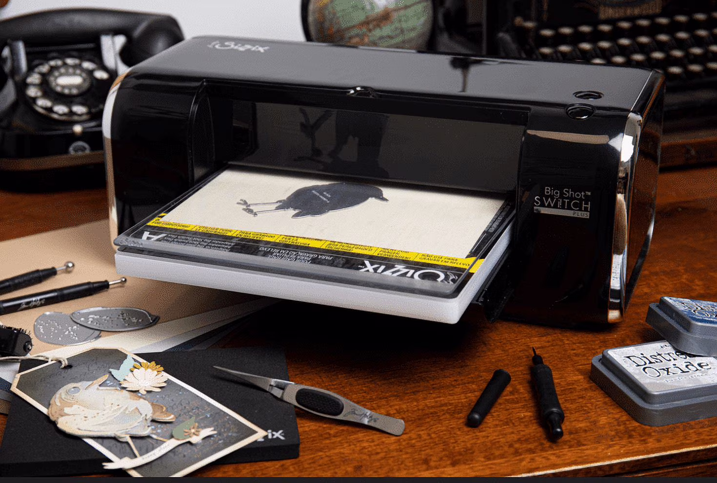 Sizzix Big Shot Switch Plus Electric Die Cutting & Embossing Machine by Tim Holtz, 9"