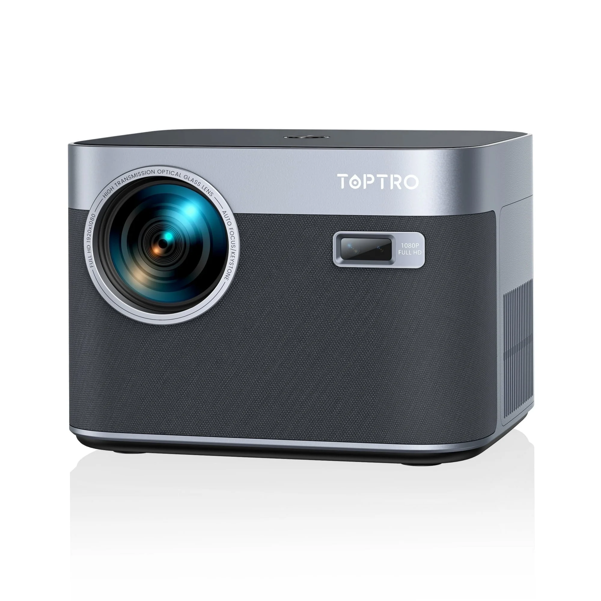 Smart Auto Focus 4K Projector, Toptro Home Movie Projector with Android OS, Native 1080P 5G Wifi 6 Bluetooth Projector, with Netflix 8000+ Apps
