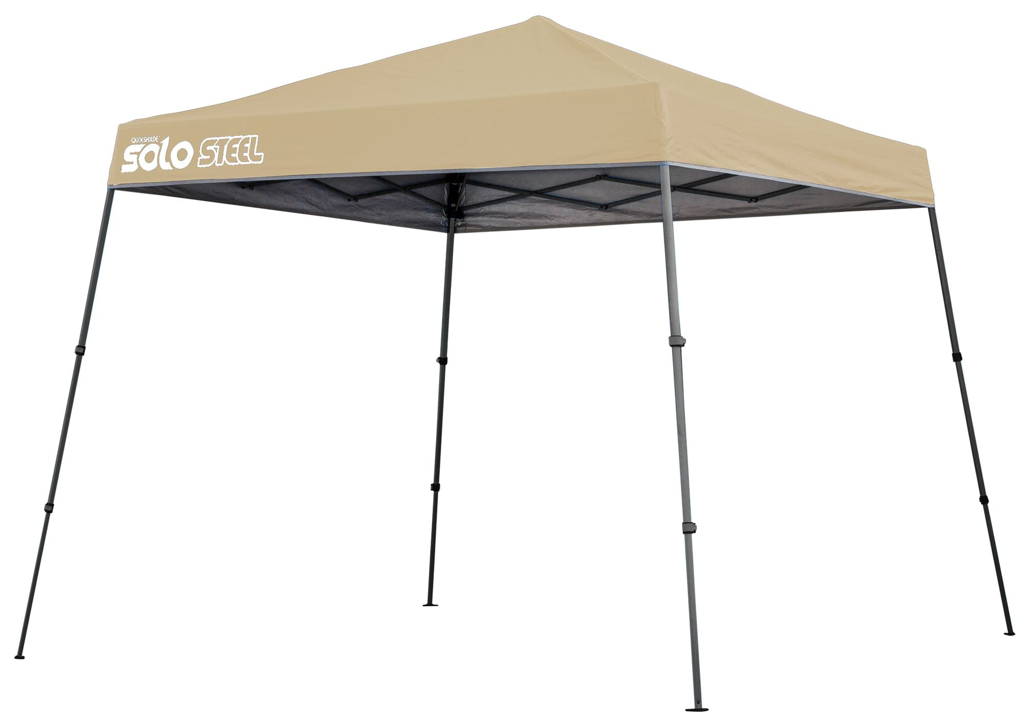 Solo Steel 64 10 x 10 ft. Slant Leg Canopy - Khaki