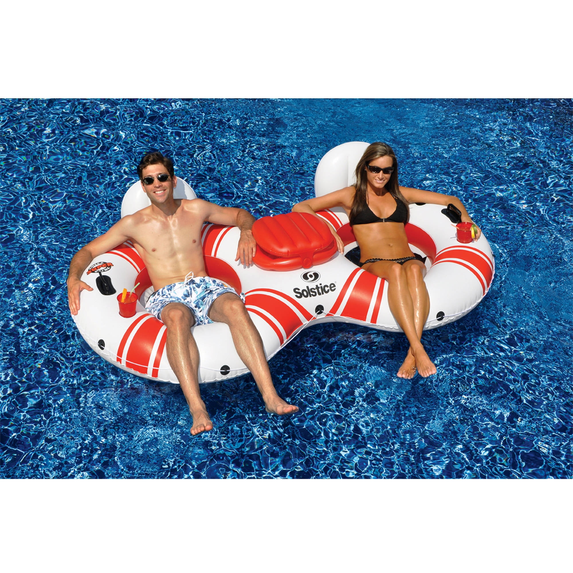 Solstice Super Chill River Tube Double Duo with Cooler