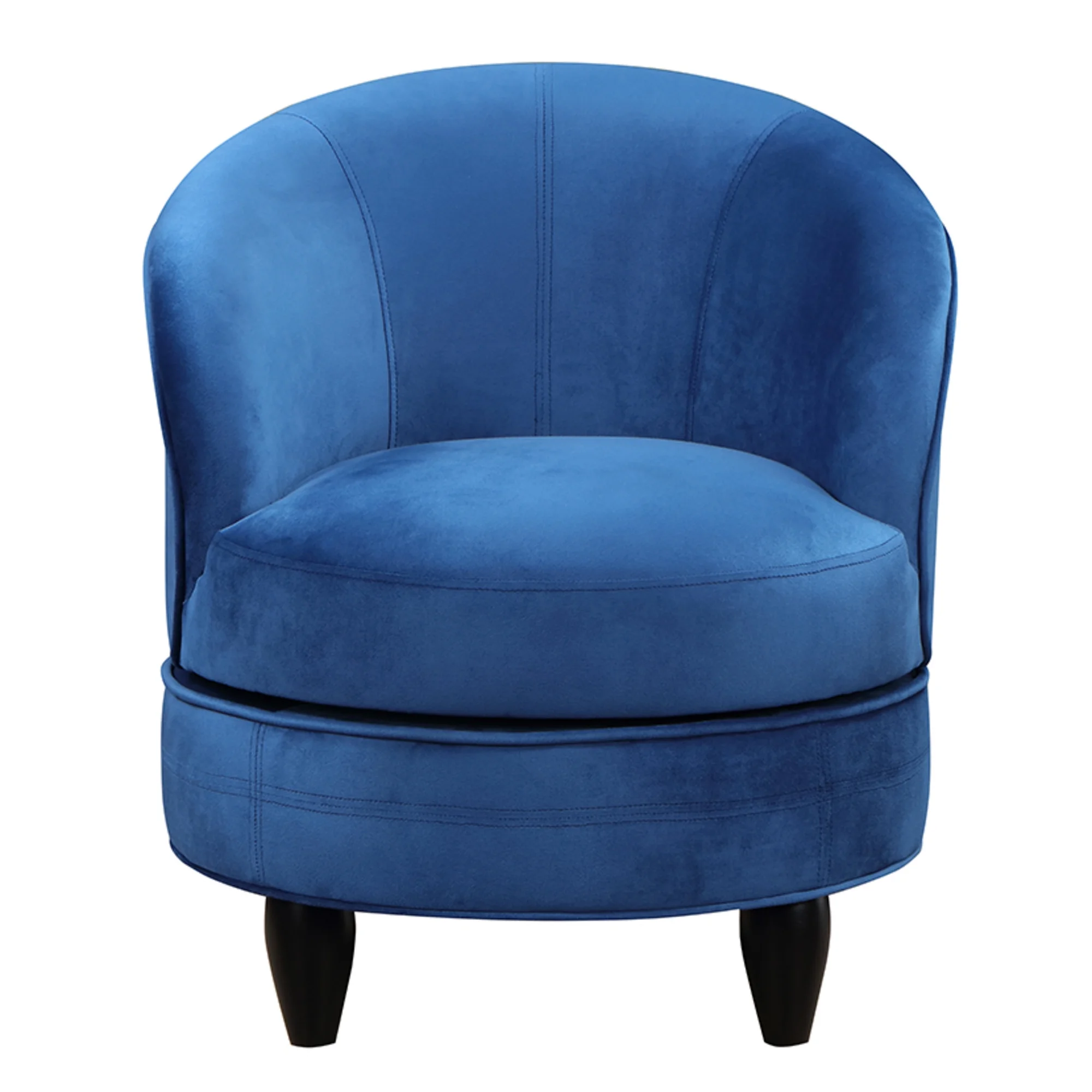 Sophia Swivel Accent Chair in Blue Velvet