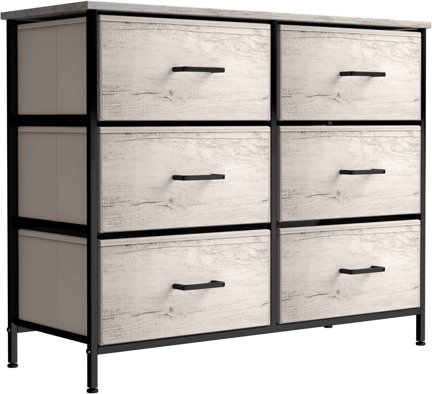 Sorbus Dresser with Fabric Drawers - Wide Chest of Drawers - Great for Bedroom and Living Room Organizing - Collapsible Drawers & Portable TV Stand