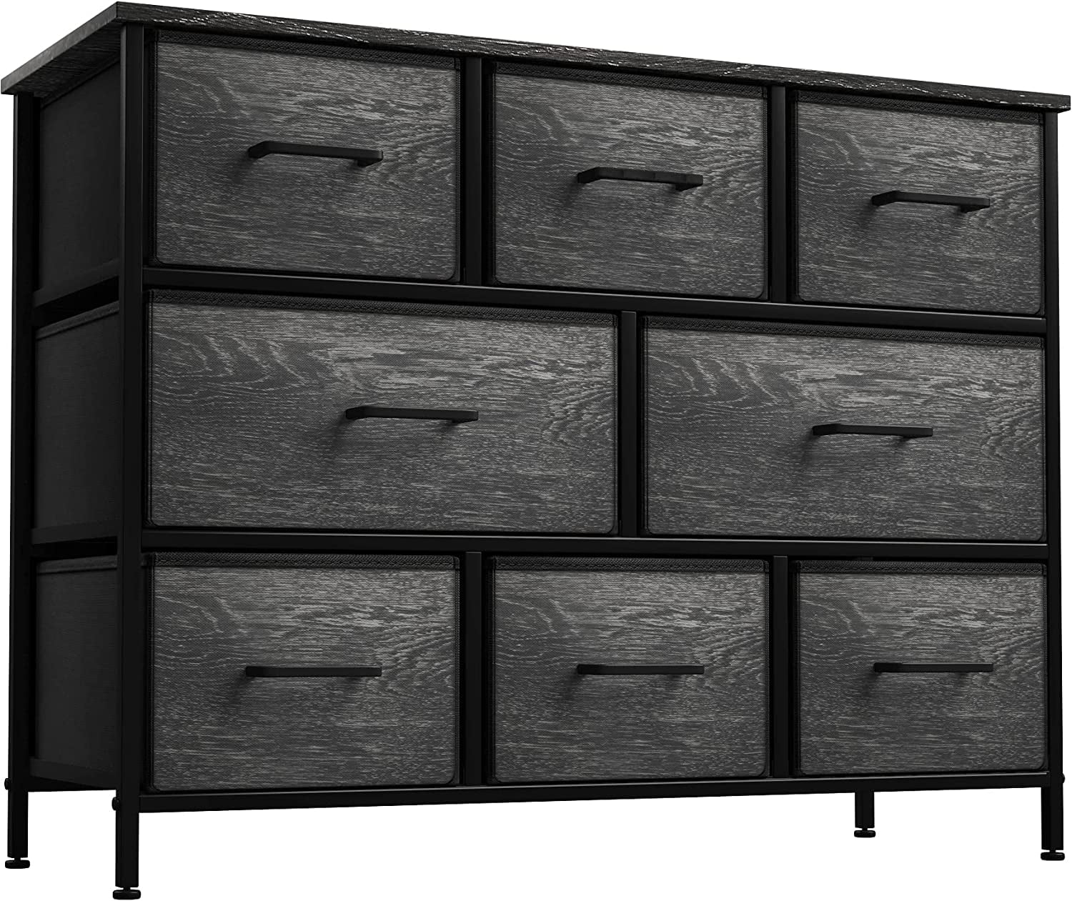 Sorbus Dresser with Fabric Drawers - Wide Chest of Drawers - Great for Bedroom and Living Room Organizing - Collapsible Drawers & Portable TV Stand