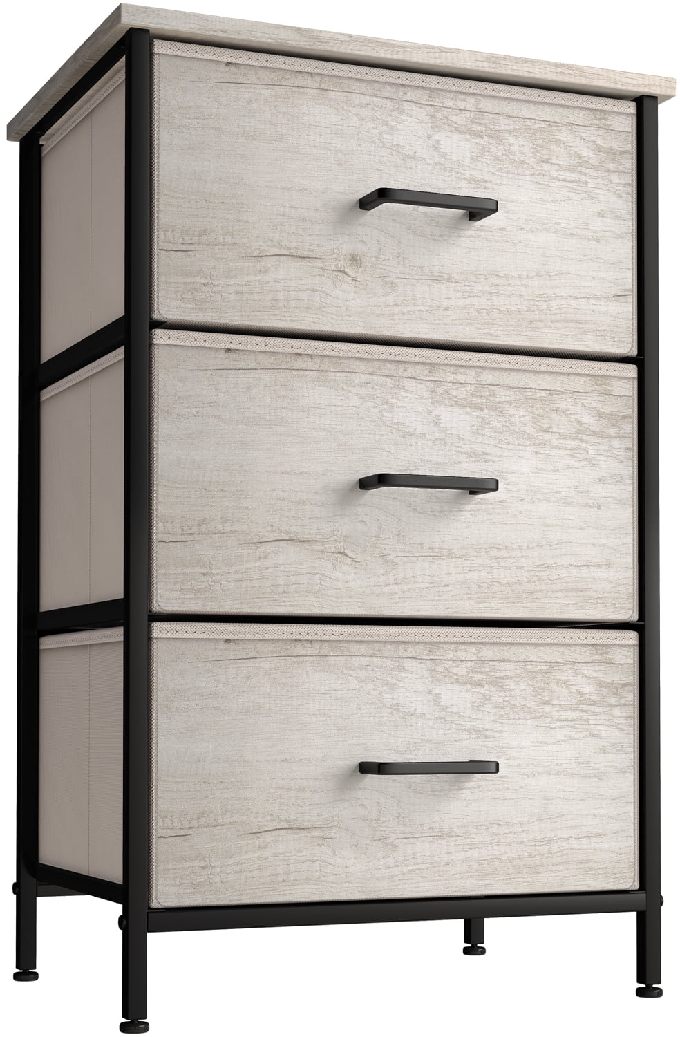 Sorbus Tall Fabric Storage Dresser - Stand Up Tower of Drawers with Steel Frame & Wood Top - Great for Bedroom, Dorm, Closet, Living Room, Entryway - Skinny Nightstand Organizer