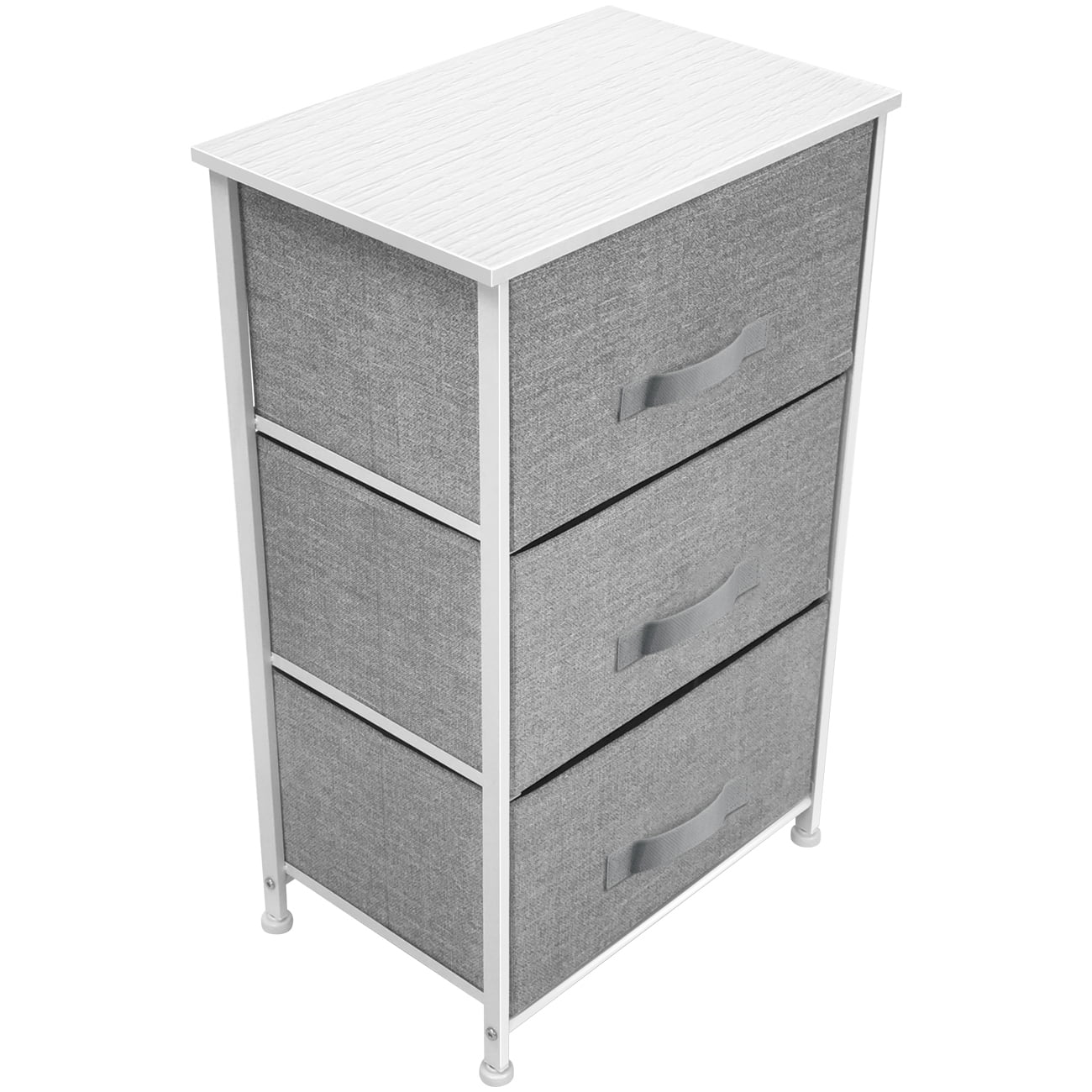 Sorbus 3 Drawers Chest Dresser - White