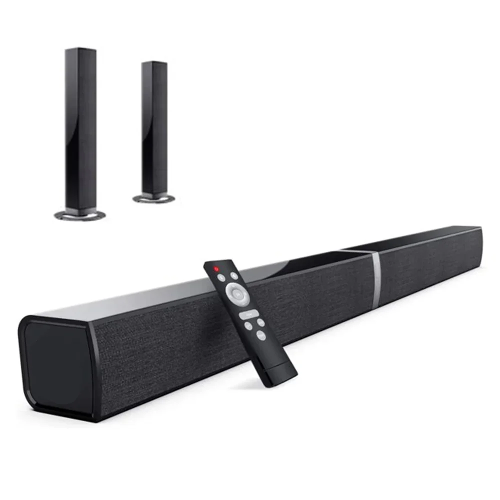 Bluetooth Sound bar for TV, 50W Sound Bar with 4 Drivers and Remote Control, Home Audio TV Speakers Sound Bar with Arc/Optical/AUX Connect