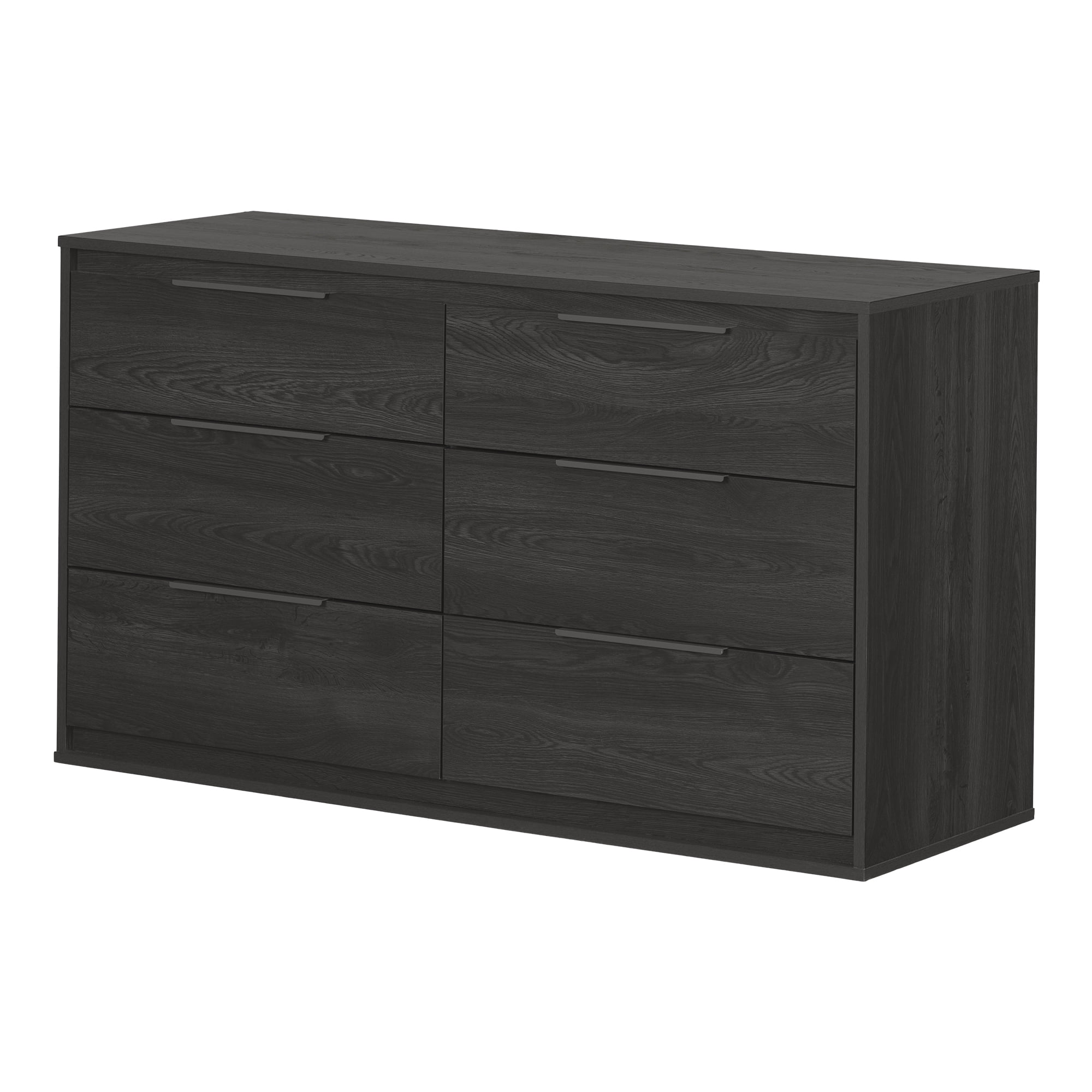South Shore Hourra Contemporary 6-Drawers Dresser Gray Oak
