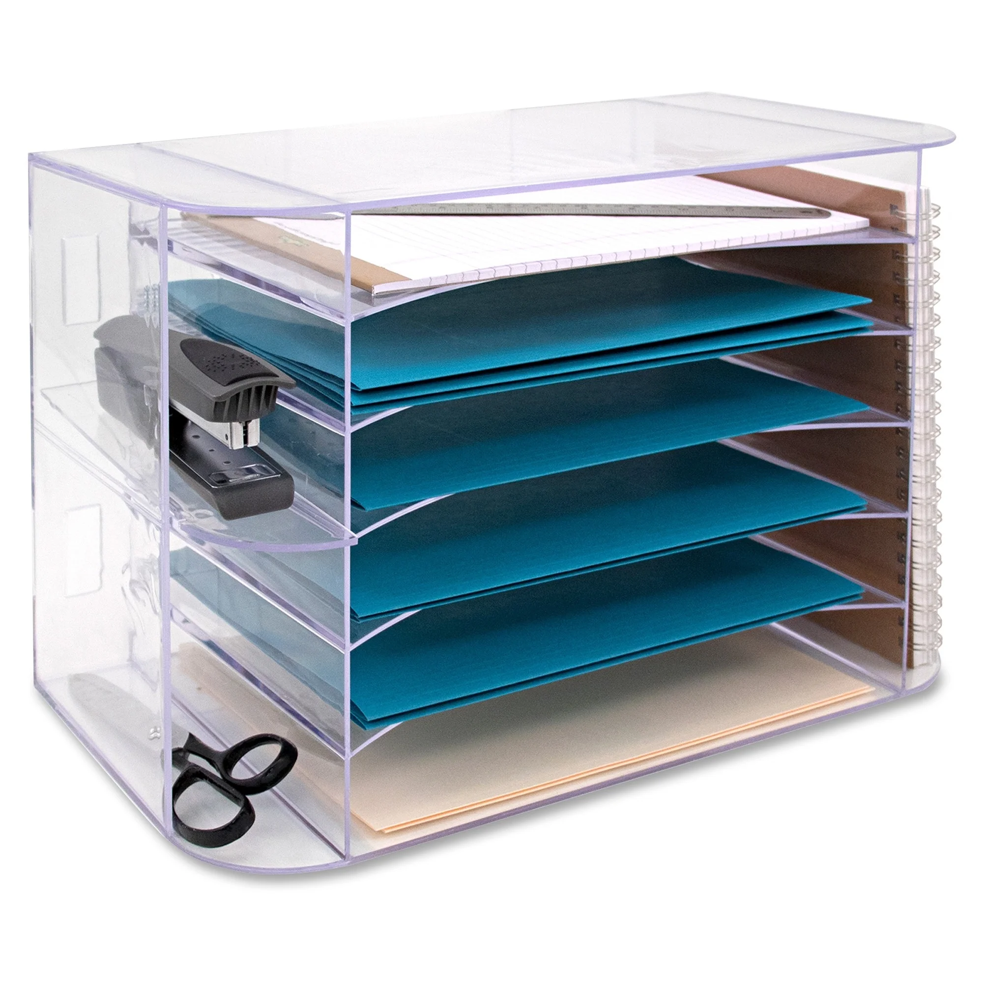 Sparco 6-Divider Jumbo Desk Sorter