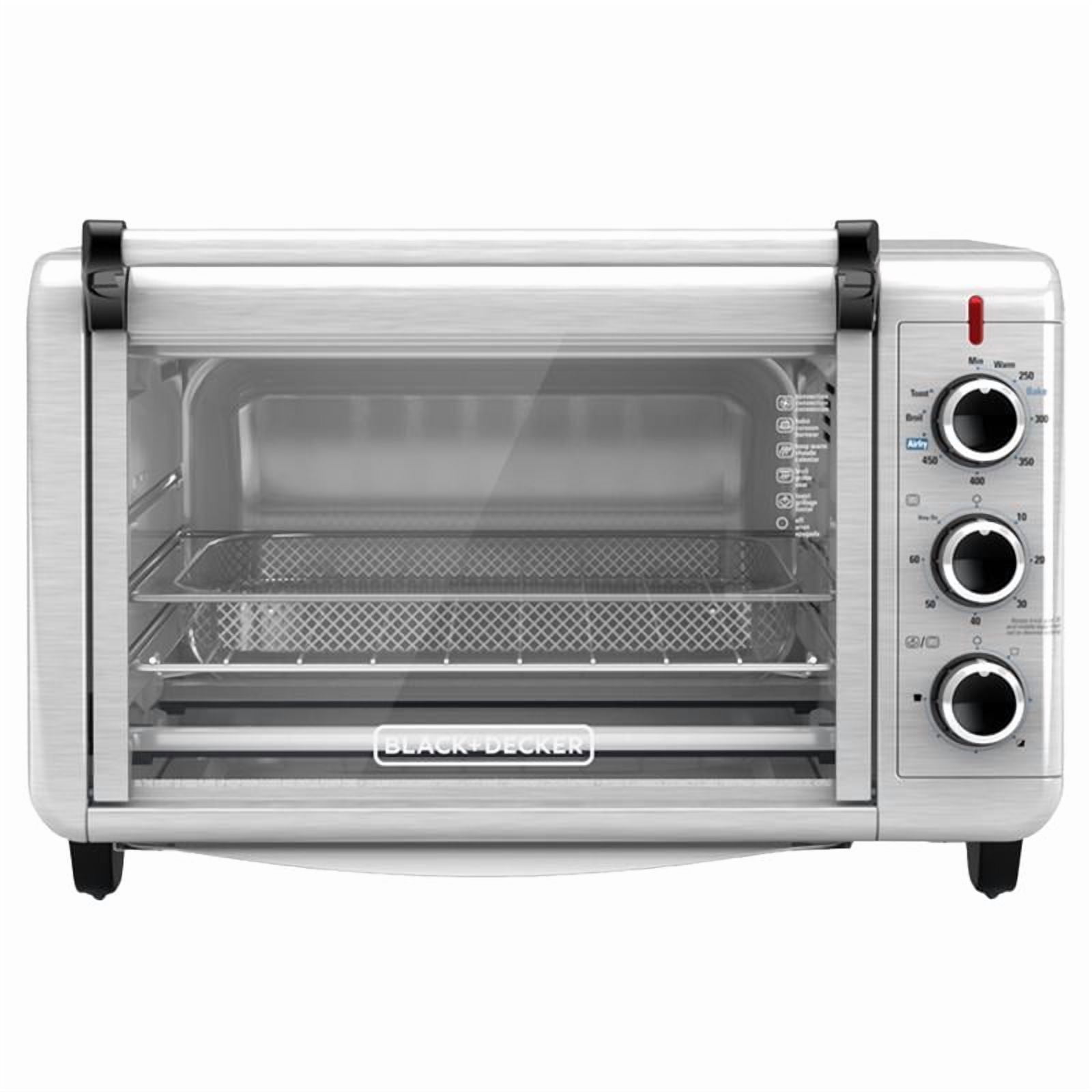 Spectrum Brands TO3215SS Black & Decker Crisp N Bake Convection Air Fry Countertop Oven, Silver