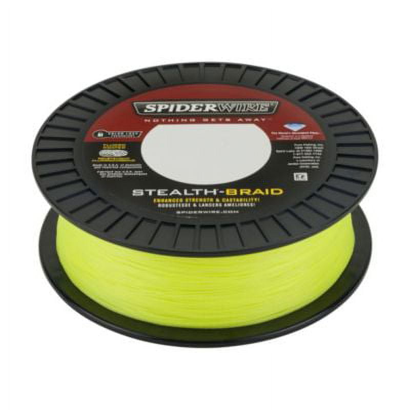 SpiderWire Stealth® Superline, Hi-Vis Yellow, 100lb | 45.3kg Fishing Line