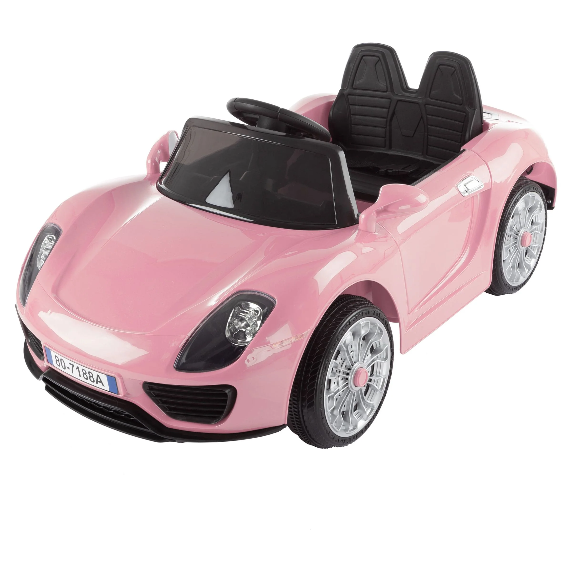 Sports Car 6V Motorized Electric Rechargeable Battery Powered Ride-On Toy with Remote Control by Lil' Rider