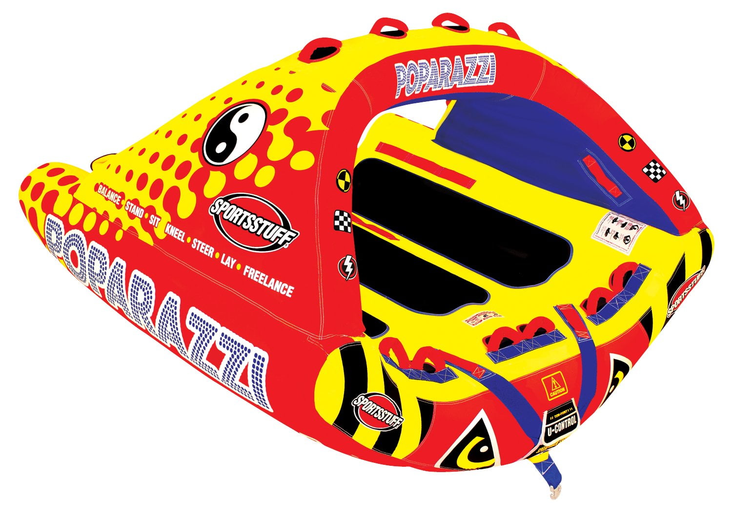 Sportsstuff Poparazzi 1 to 3 Rider Towable Tube