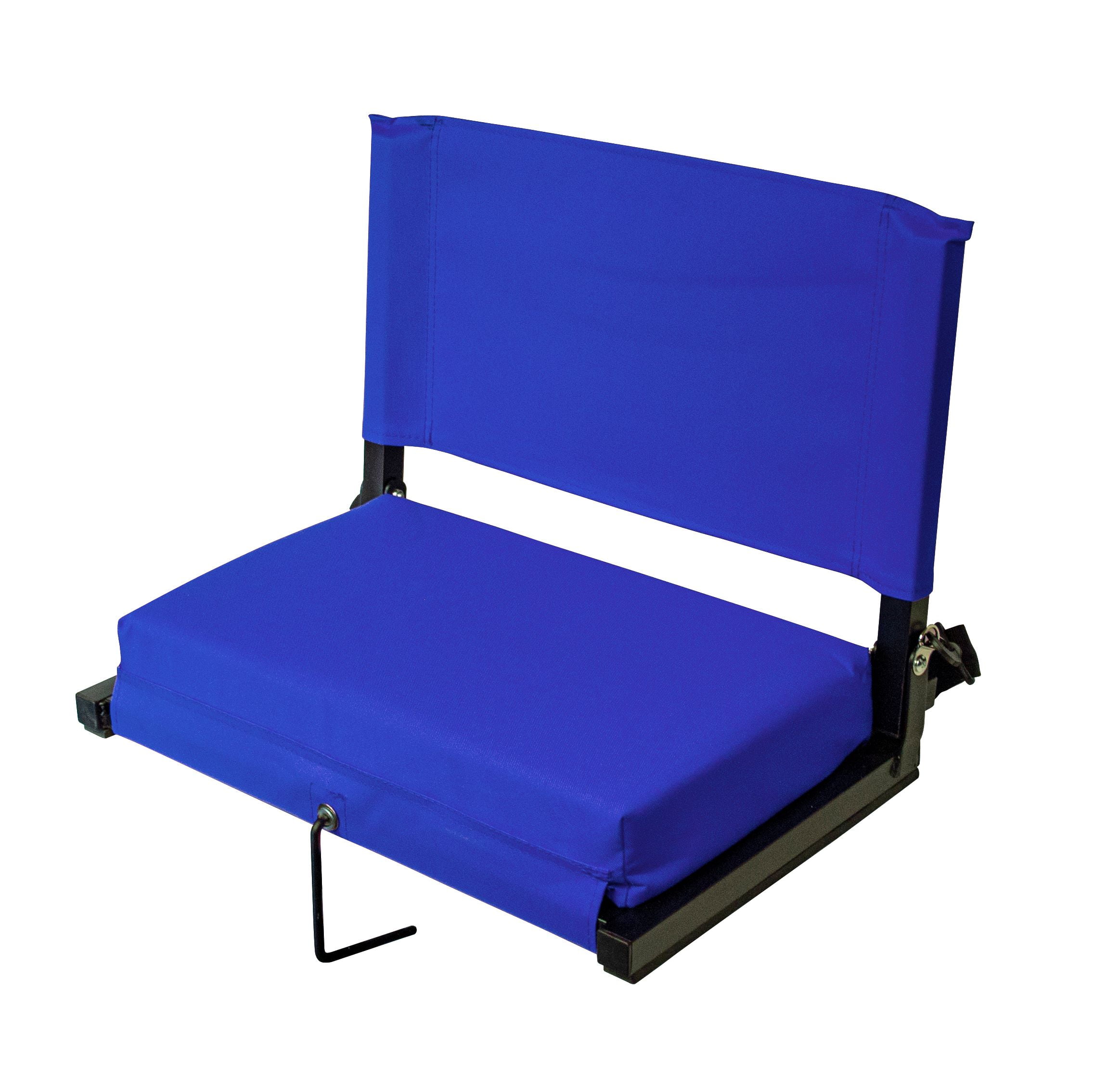 Stadium Chairs for Bleachers with Back Support by Outdoor Leisure Products, Extra-Large Ultra-Padded Seat for Complete Comfort, Easy Carry Handle with Adjustable Shoulder Strap