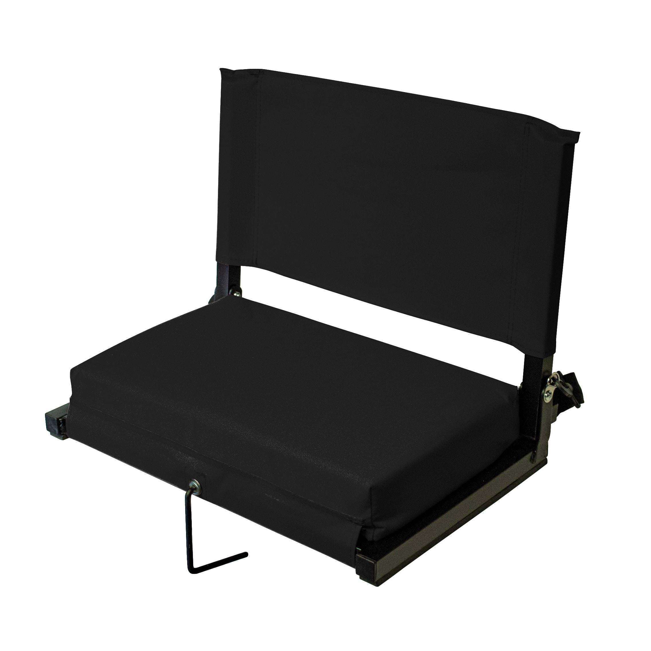 Stadium Chairs for Bleachers with Back Support by Outdoor Leisure Products, Large Ultra-Padded Seat for Complete Comfort, Easy Carry Handle with Adjustable Shoulder Strap