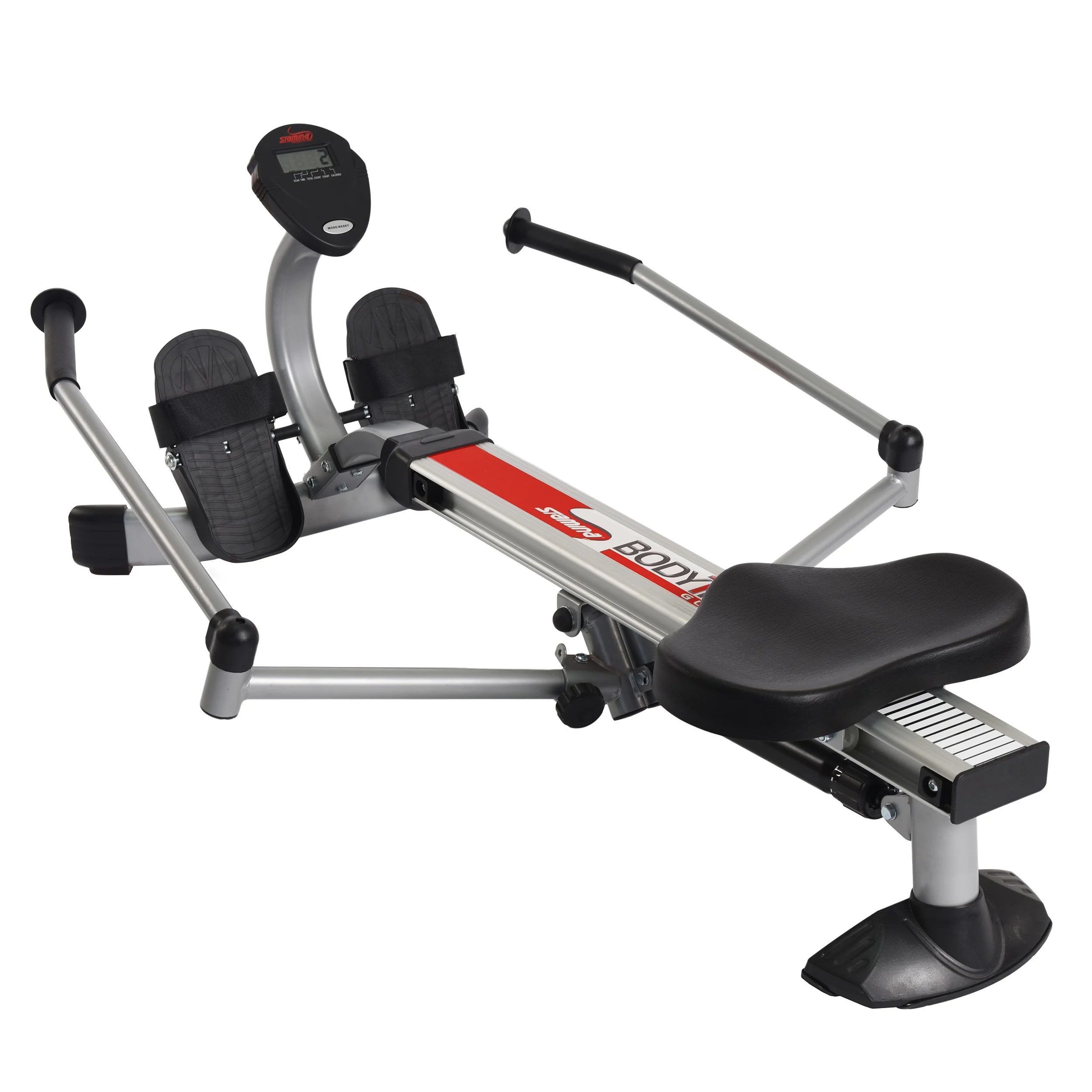 Stamina Body Trac Glider 35-1050 Gas Shock Rowing Machine, Black and Gray