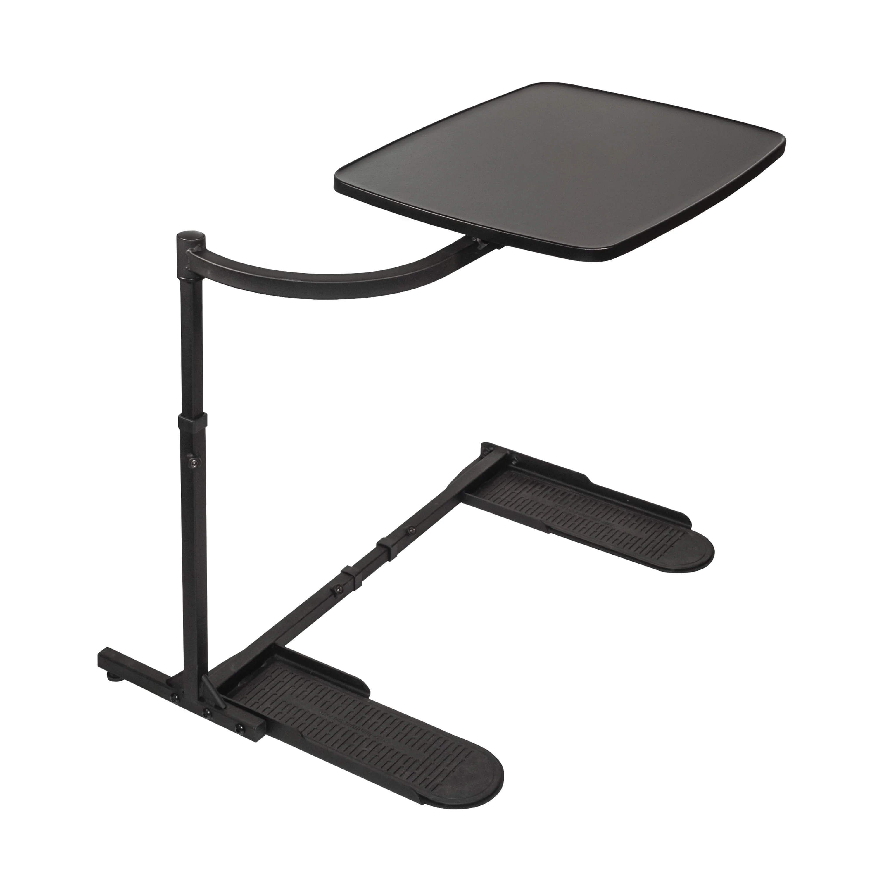 Stander Wonder Tray, Adjustable Swivel TV Tray Table, Large Laptop Stand, Couch Desk, Side Table & Gaming Desk, Tray for Eating on Couches, Chairs & Recliners, Black Base with Black Tray
