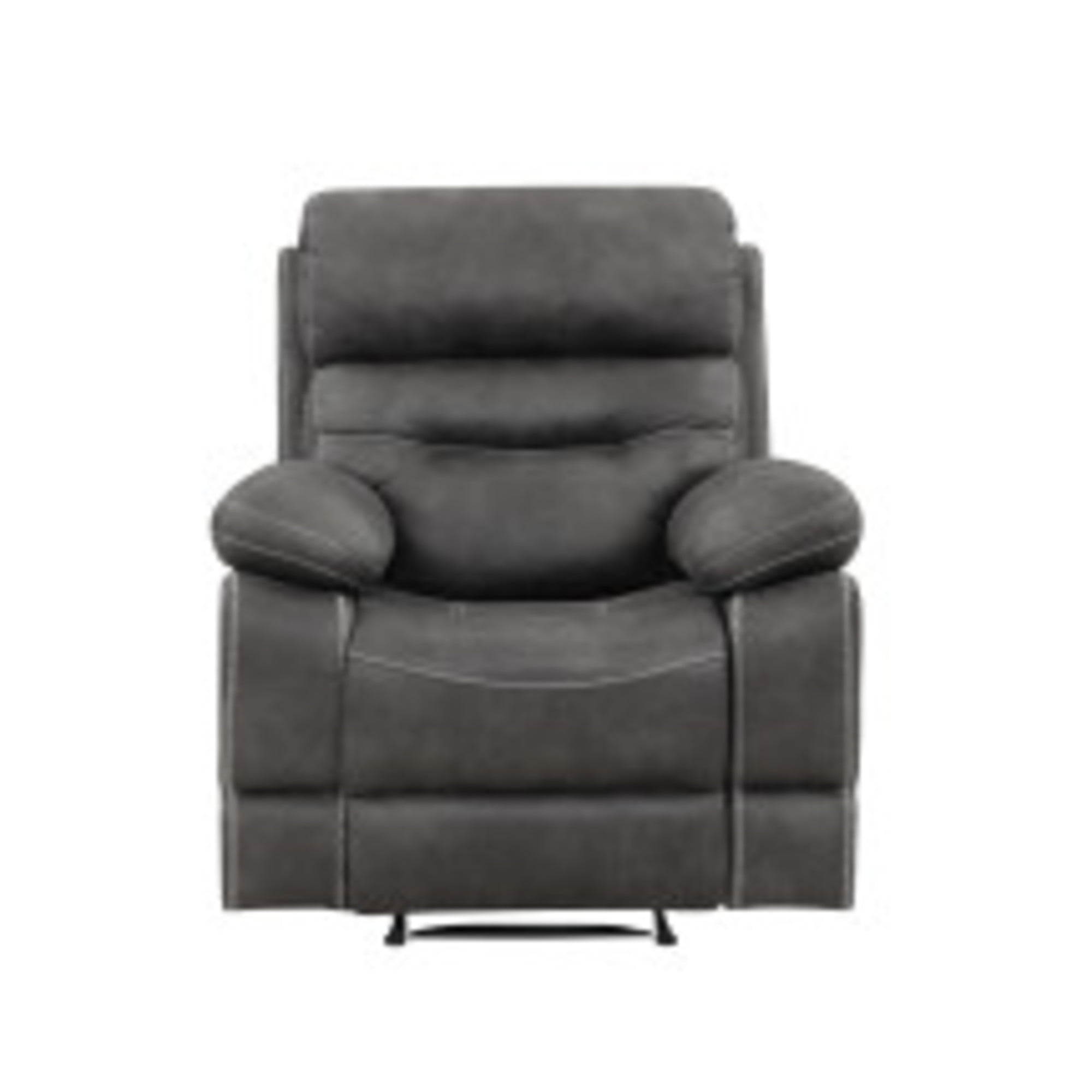 Steve Silver Micro-suede Rudger Manual Recliner, Gray