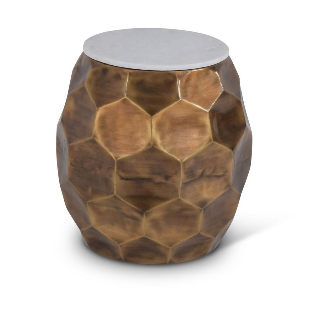 Steve Silver Stomp 20" Round Marble Top Accent End Table