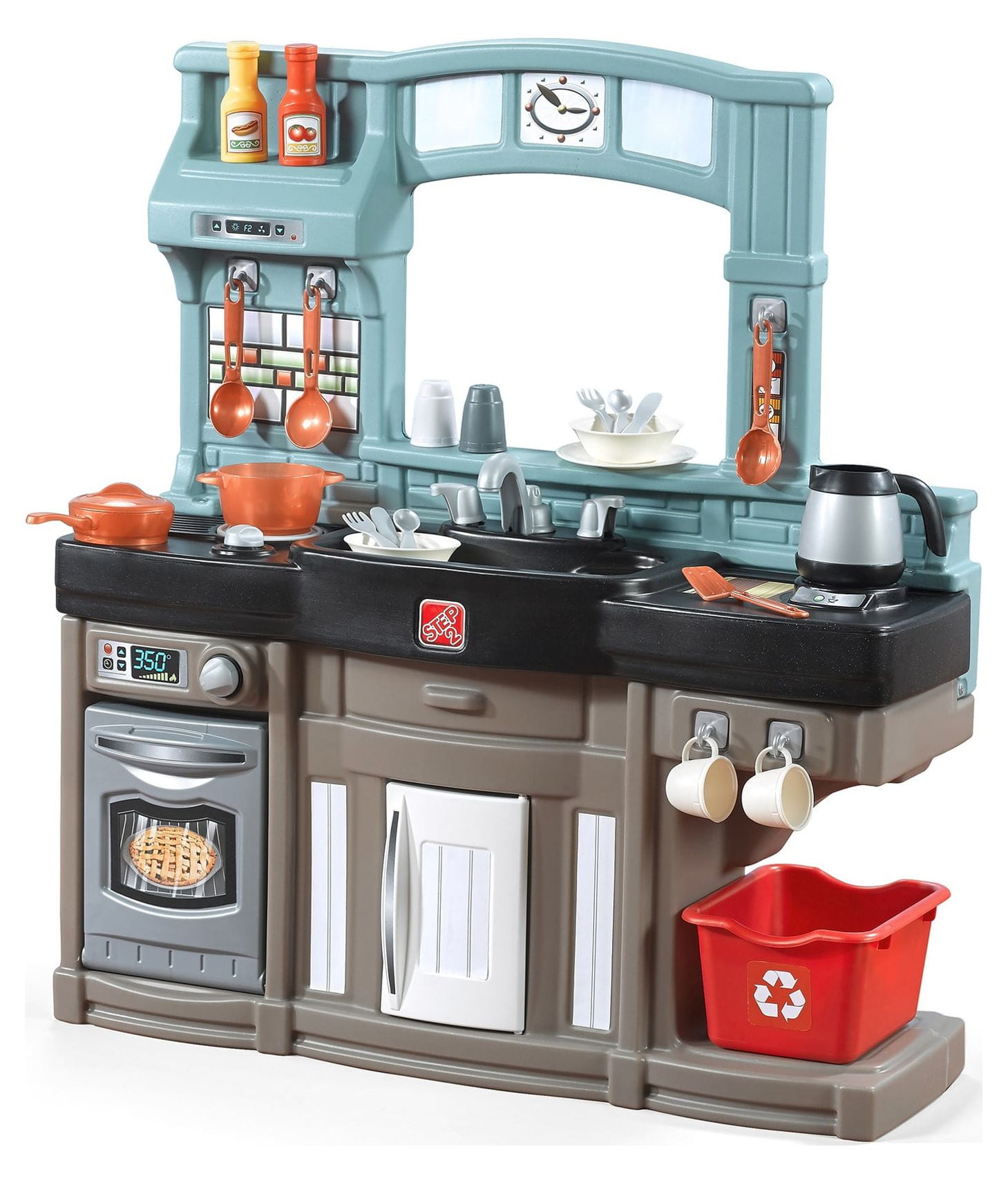 Step2 Best Chef's Plastic Toddler Toy Kitchen Playset includes 25 Piece Kitchen Play set