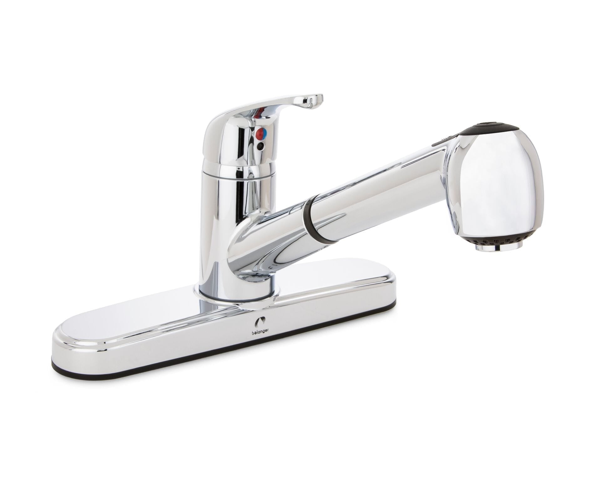 Stylewise by Keeney Single Handle Centerset Kitchen Faucet with Pull-Out Spray Head, Polished Chrome