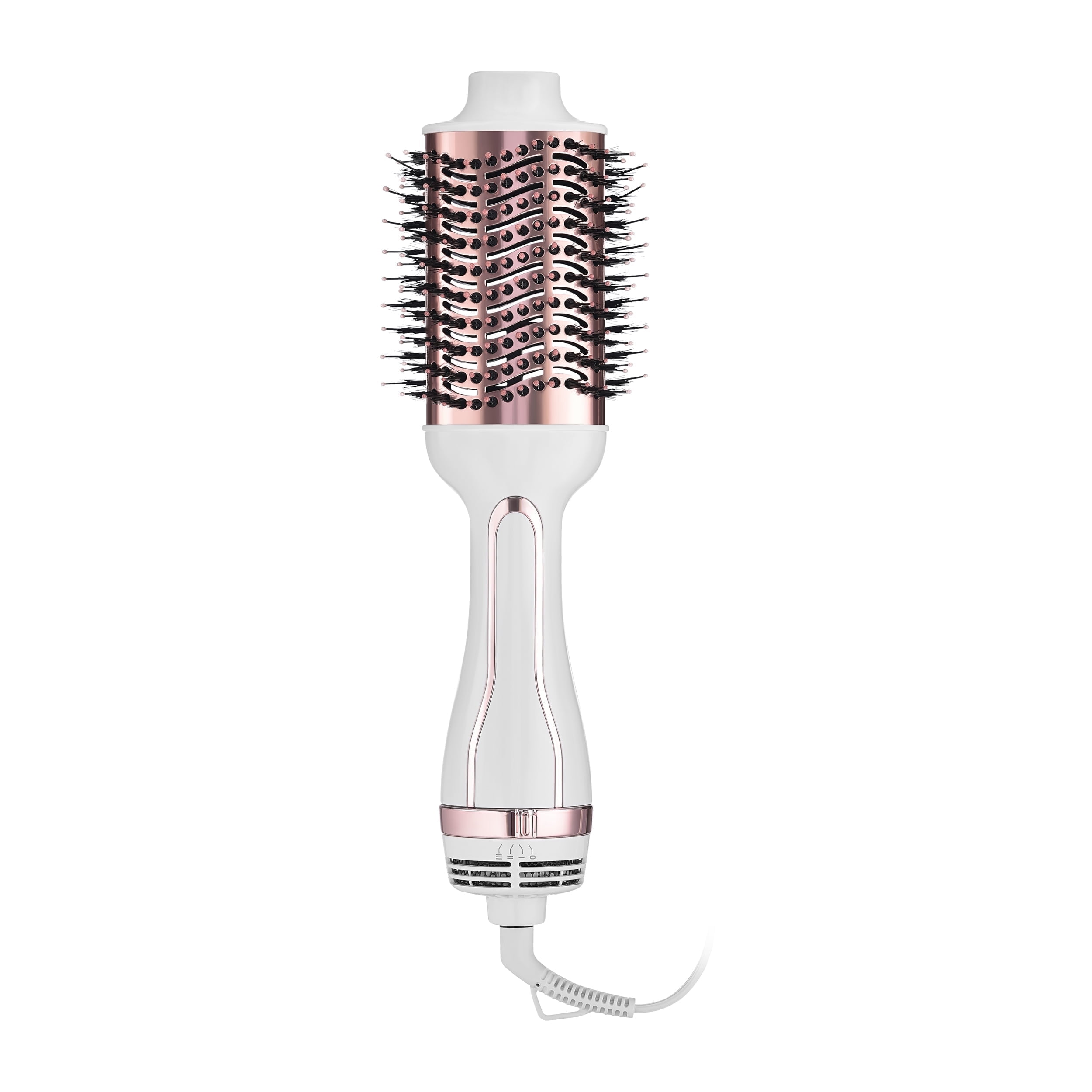 StyleCraft Hot Body Ionic 2-in-1 Blowout Hot Air Brush Volumizer, White