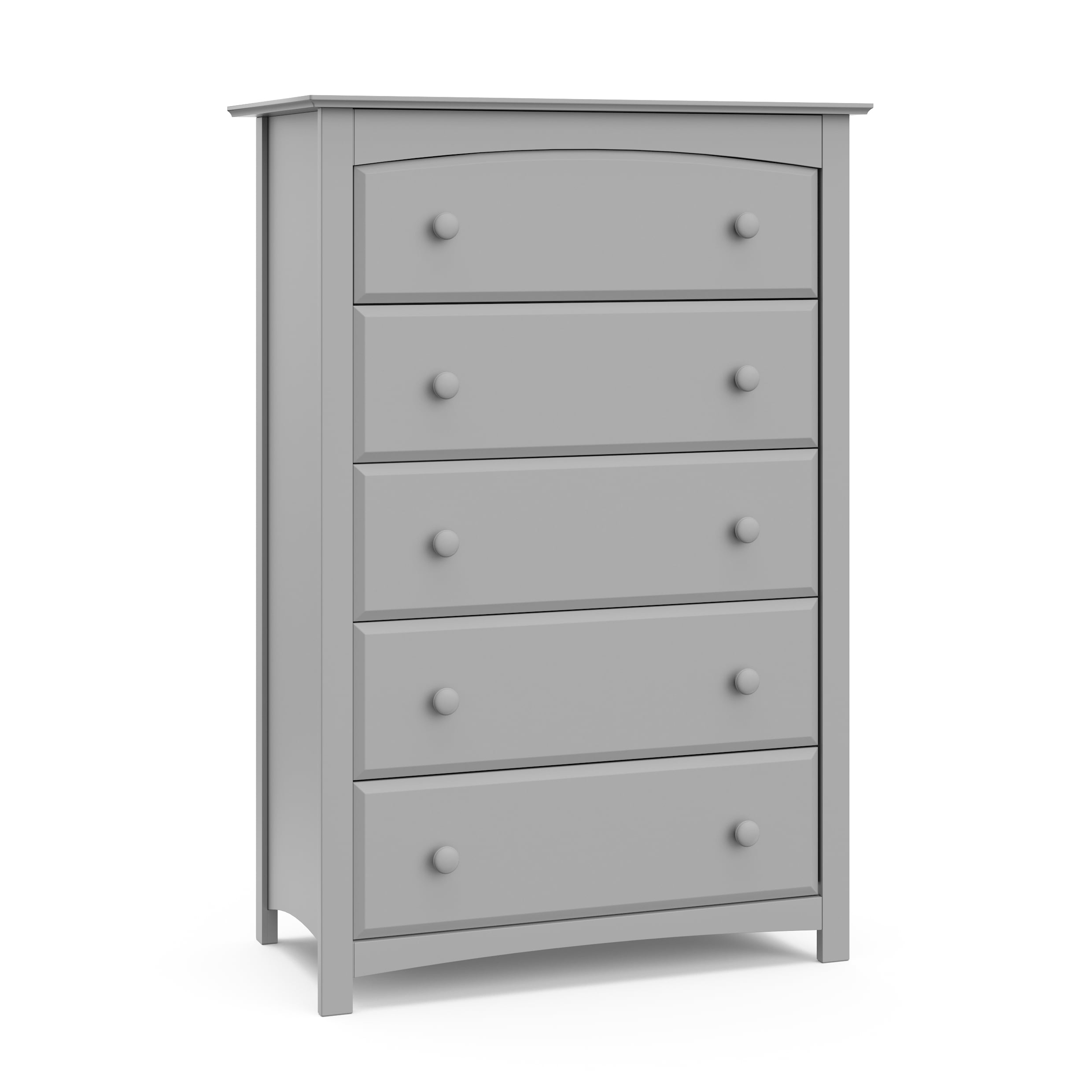 Storkcraft Kenton 5 Drawer Nursery Dresser, Pebble Gray