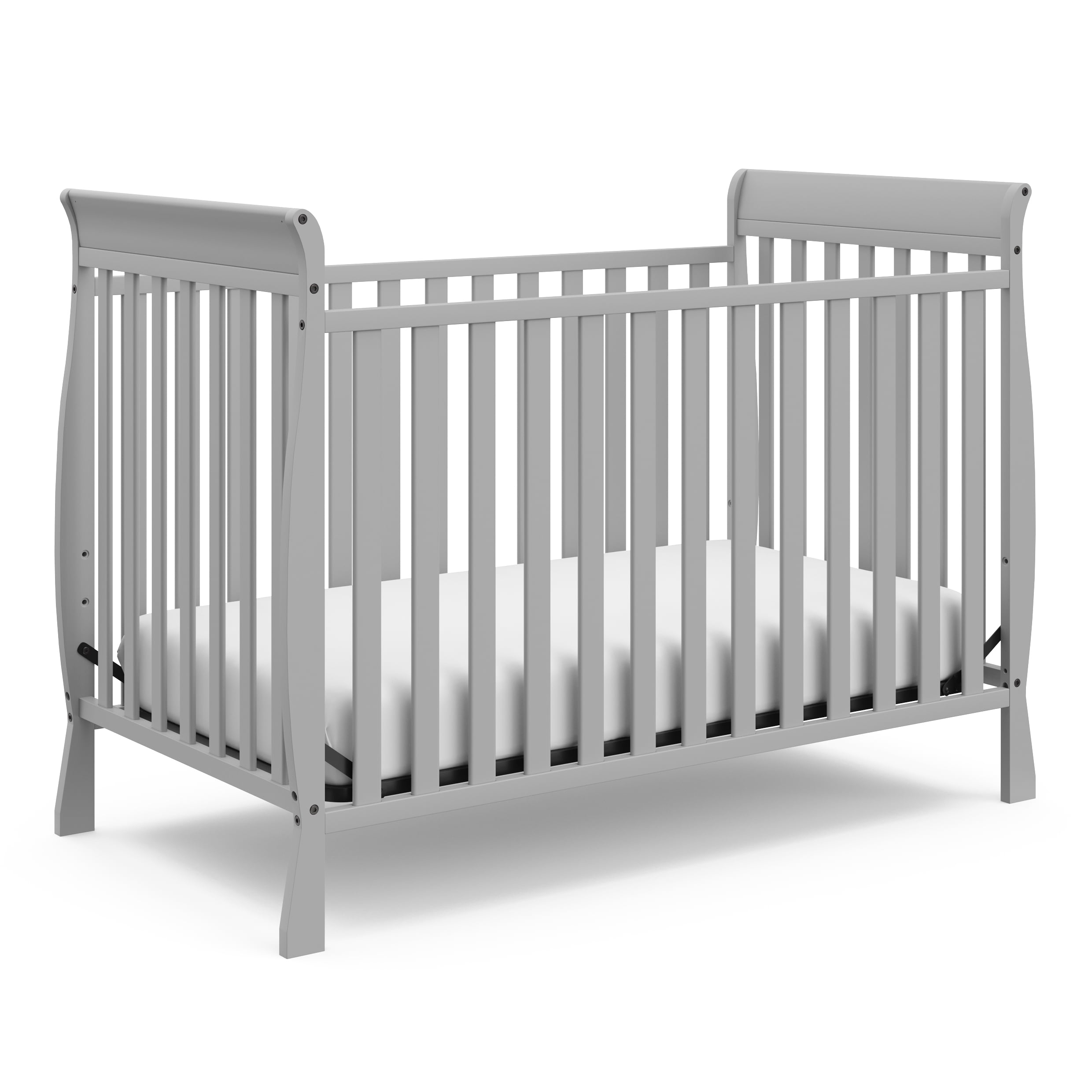 Storkcraft Maxwell 3-in-1 Convertible Baby Crib, Pebble Gray