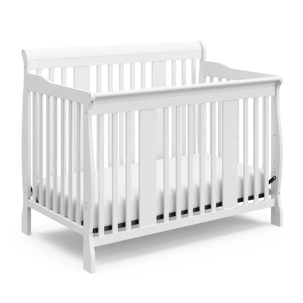 Storkcraft Tuscany 4-in-1 Convertible Baby Crib White
