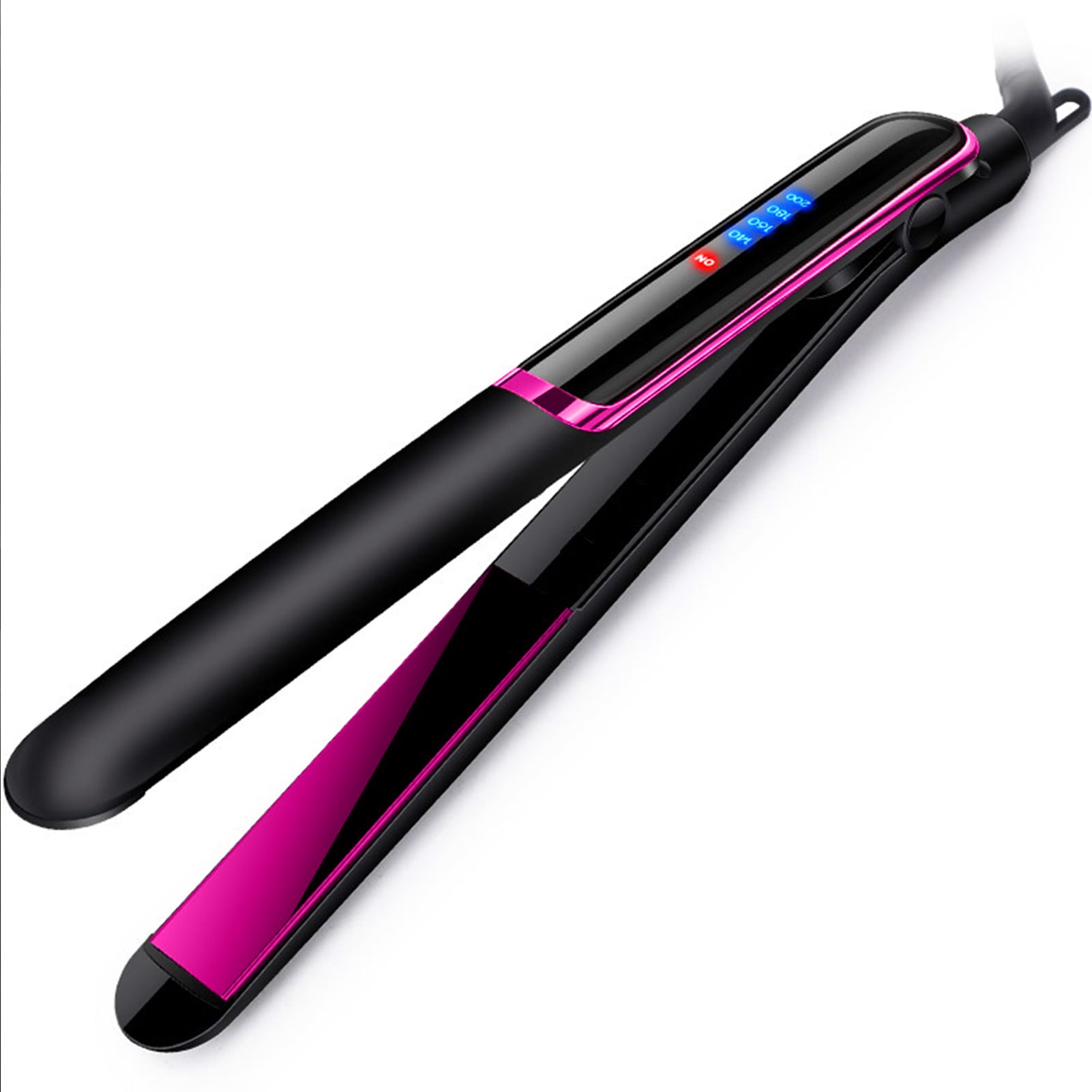 Straightener - 2 in 1 Ceramic Hair Straightener - Titanium Hair Straightener with Dual Voltage, Infrared Hair Iron for All Hair