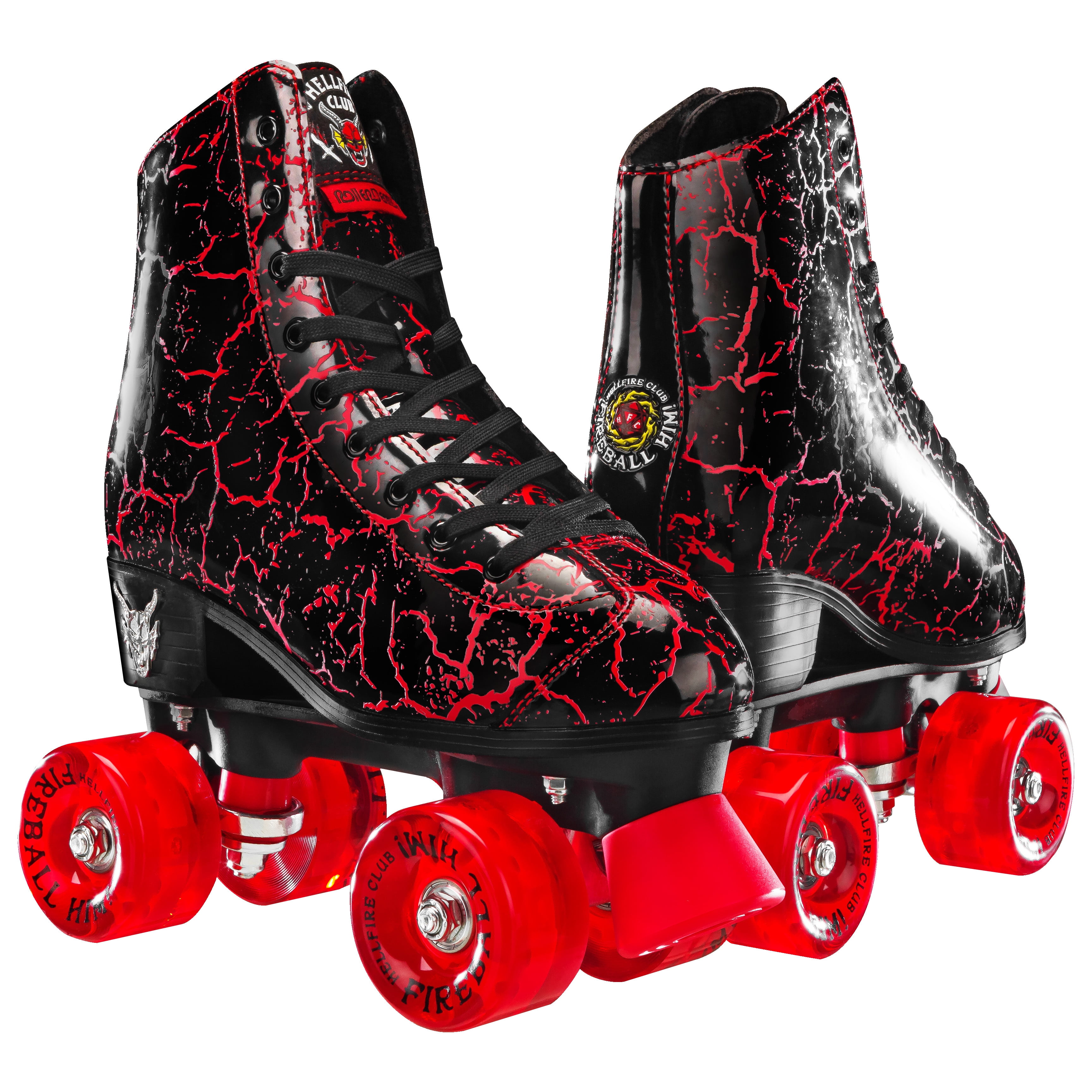Stranger Things Hellfire Club Skates by Roller Derby, Unisex, Collector's Edition, Size M11/W12