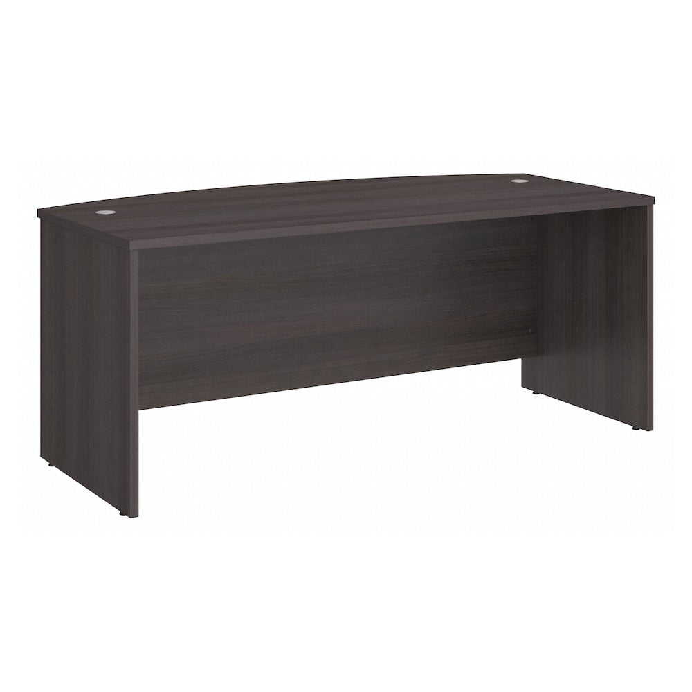 Studio C 72W Bow Front Desk in Storm Gray - Engineered Wood