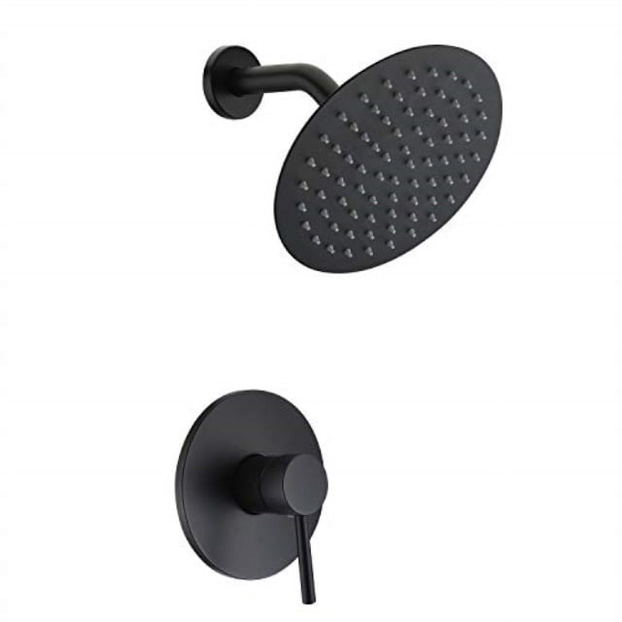 Sumerain Black Shower Faucet Matte Black Shower Fixtures Shower Mixer Rough-in Valve Included
