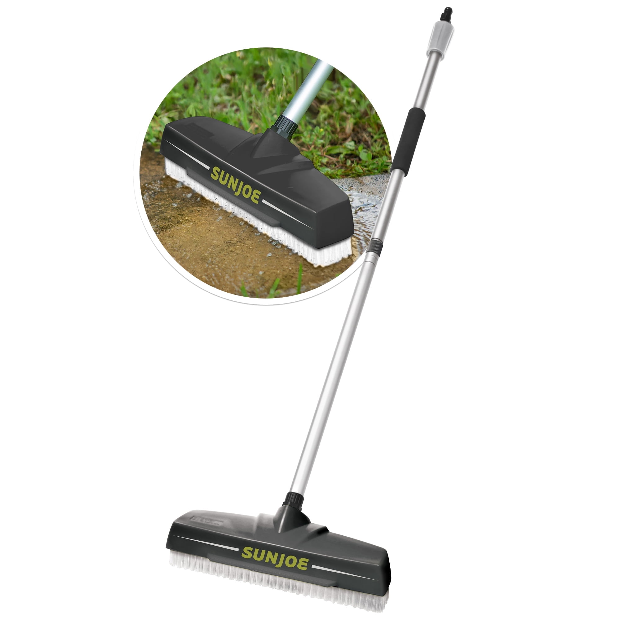 Sun Joe Portable Power Scrubber Broom Long Handle SPX Pressure Washer Attachment, SPX-PWB1