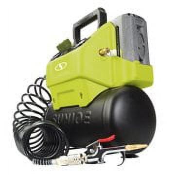 Sun Joe 40V Cordless 1.6-Gallon Hotdog Air Compressor with Inflator Accessories