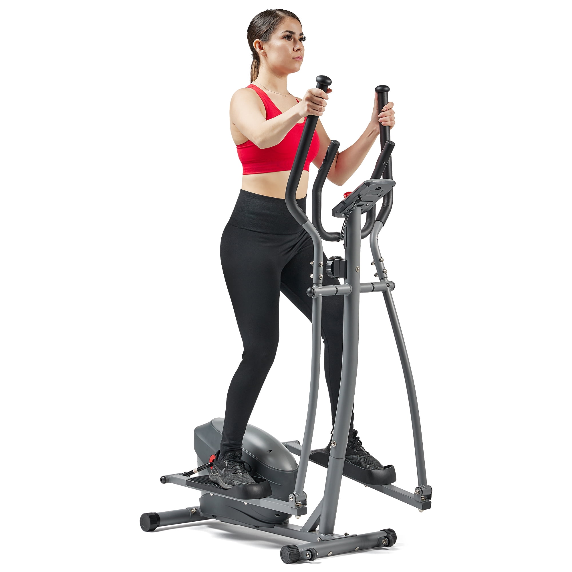 Sunny Health & Fitness Connected Low Impact Elliptical, Performance Interactive Series w Smart Bluetooth & FREE SunnyFit® App- SF-E320033