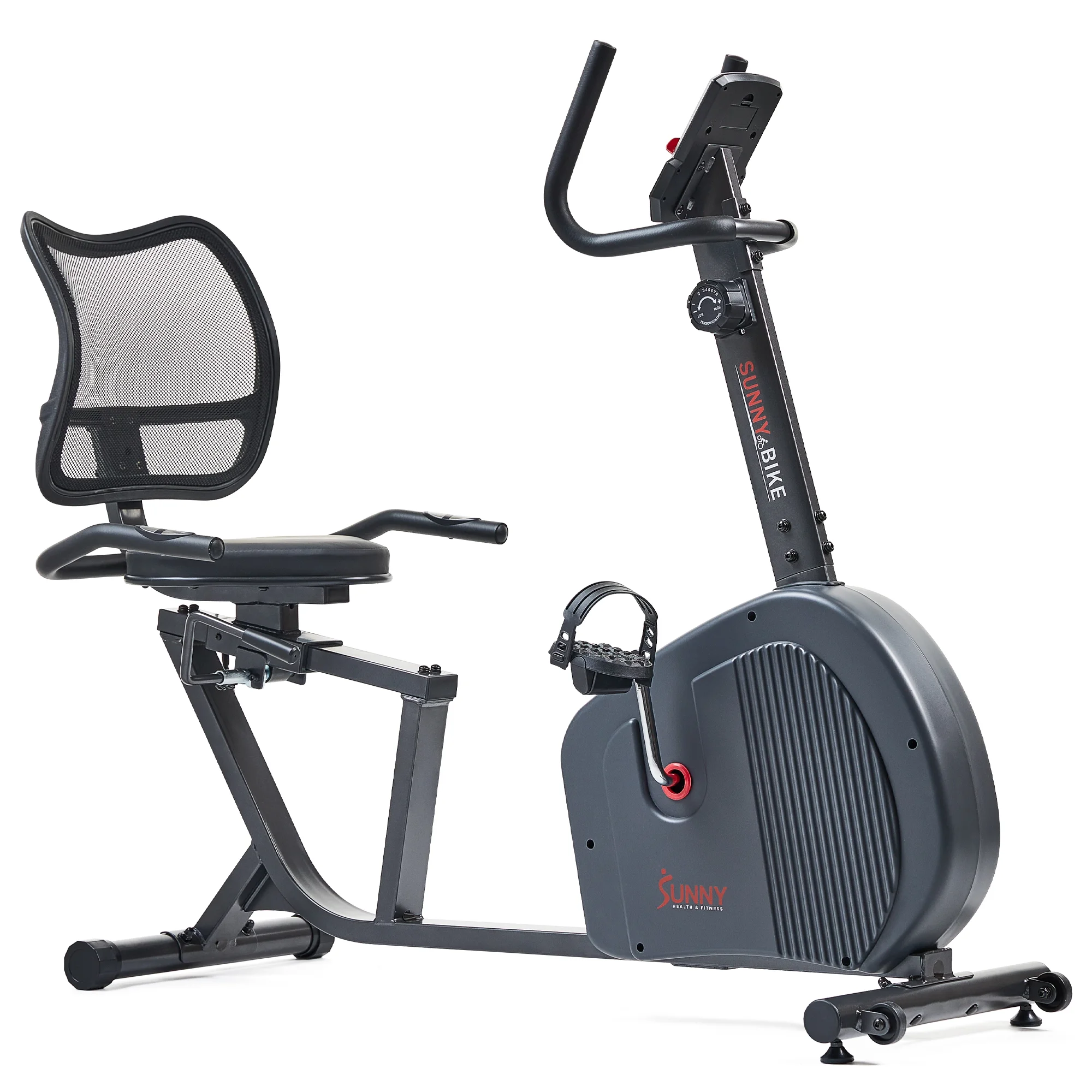 Sunny Health & Fitness Indoor Recumbent Cycling Bike, Endurance Series Magnetic Smart w Smart Bluetooth & FREE SunnyFit® App - SF-RB421004