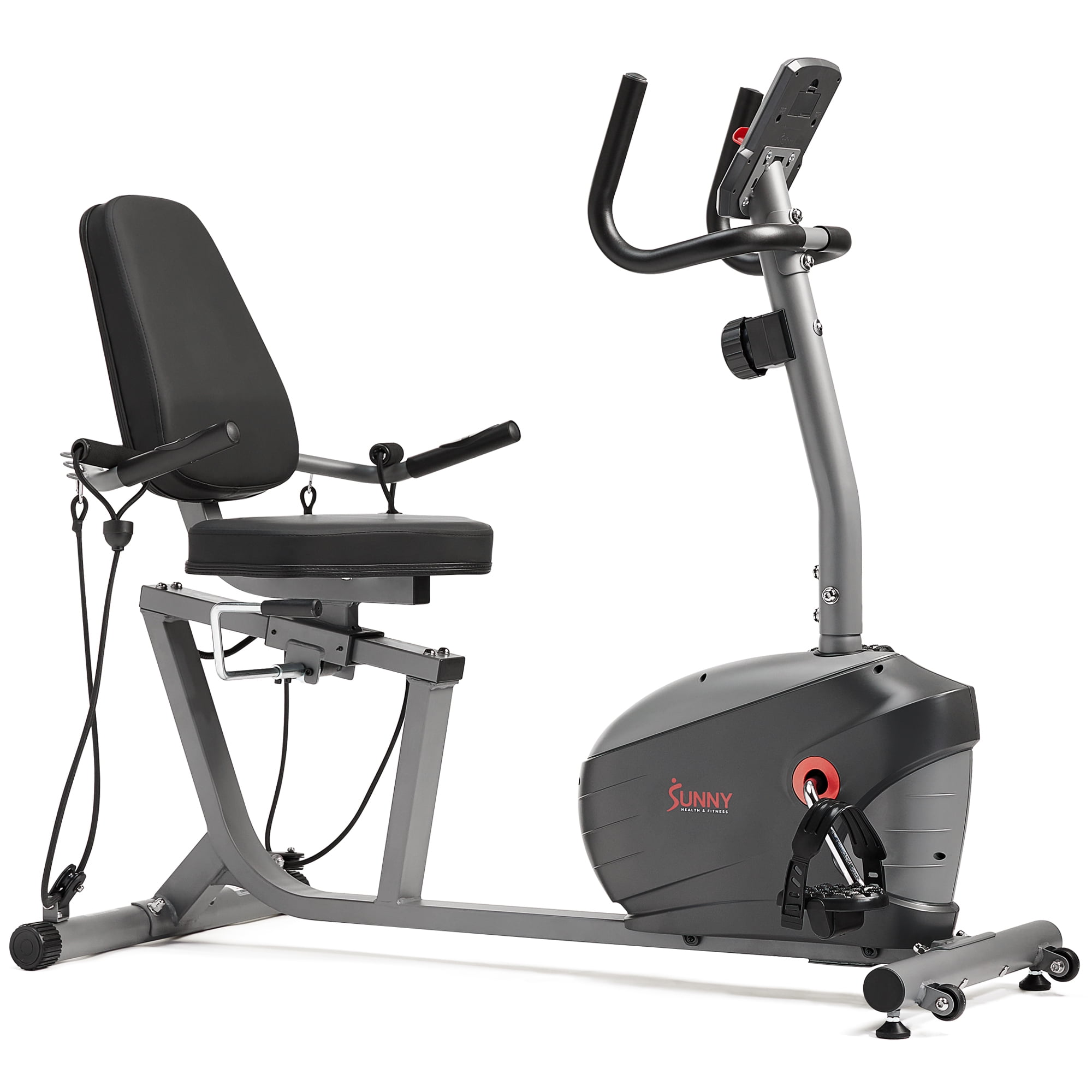 Sunny Health & Fitness Indoor Recumbent Cycling Bike, Performance Interactive Series w Smart Bluetooth & FREE SunnyFit® App - SF-RB420031