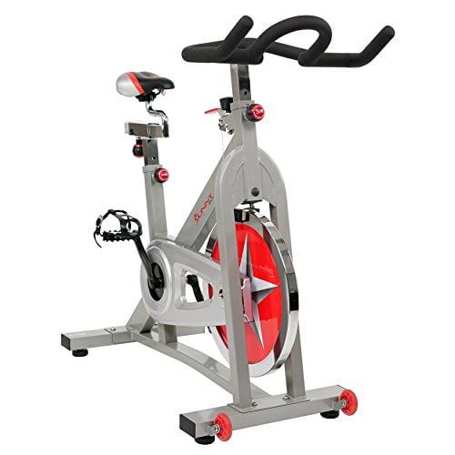 Sunny Health & Fitness Stationary Bike w Chain Drive 40 lb Flywheel Pro Indoor Cycling Exercise Cycle Trainer - SF-B901
