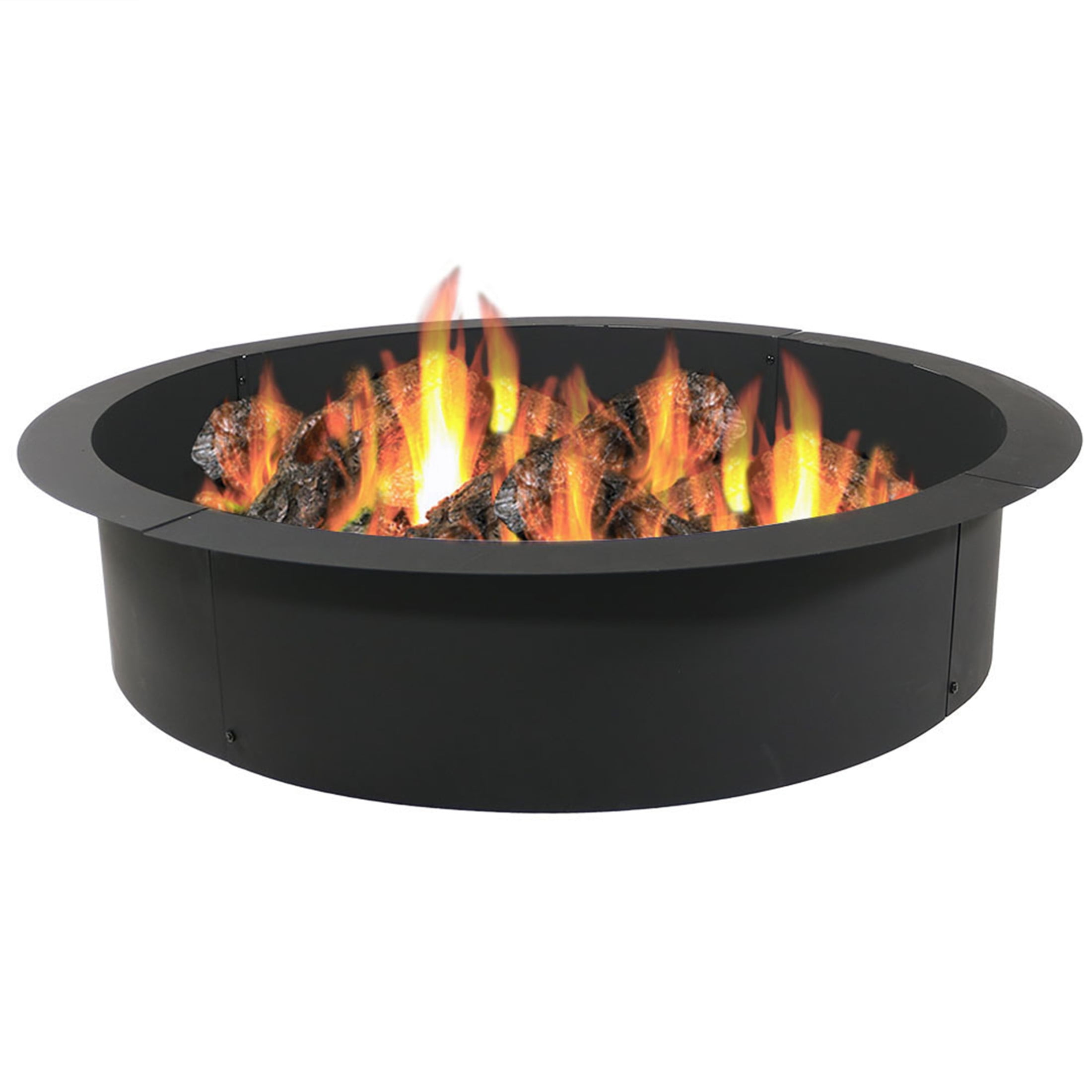Sunnydaze 45" Round Steel Fire Pit Ring Insert