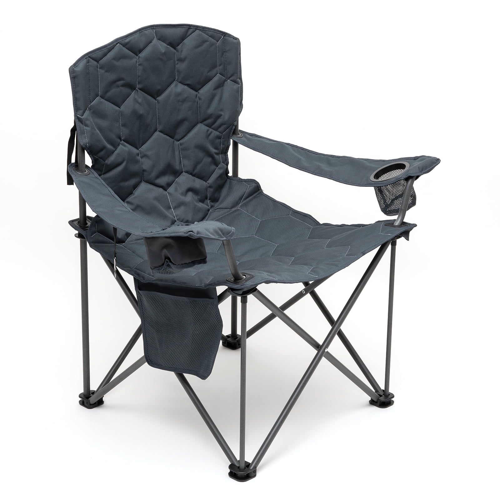 Sunnyfeel XXL Oversized Padded Camping Chair, Heavy Duty 500 LBS, Ideal for Tall People Above 6'4, Grey