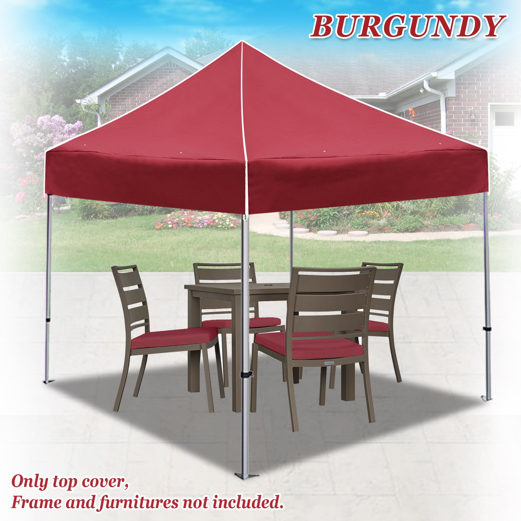 Sunrise Ez pop Up Instant Canopy 10'X10' Replacement Top