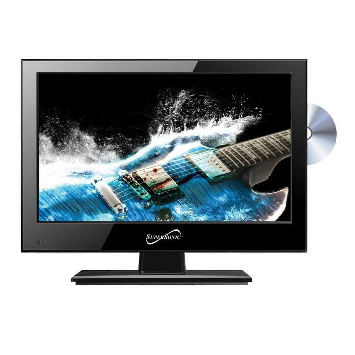 Pre-Owned SuperSonic SC-1312 LED Widescreen HDTV & Monitor 13.3", Built-in DVD Player with HDMI, USB, SD & AC/DC Input: DVD/CD/CDR High Resolution and Digital Noise Reduction